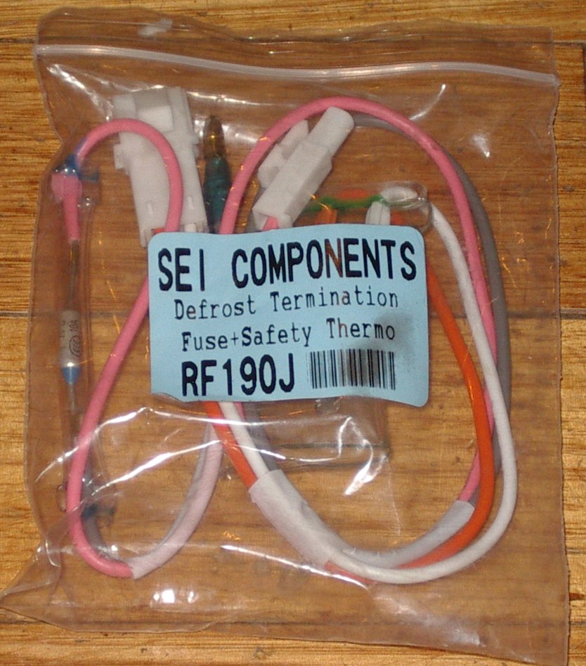 Toshiba Refrigerator Defrost Cutout Thermostat and 70 Degree Celsius Thermal Fuse - Replacement Part # RF190J