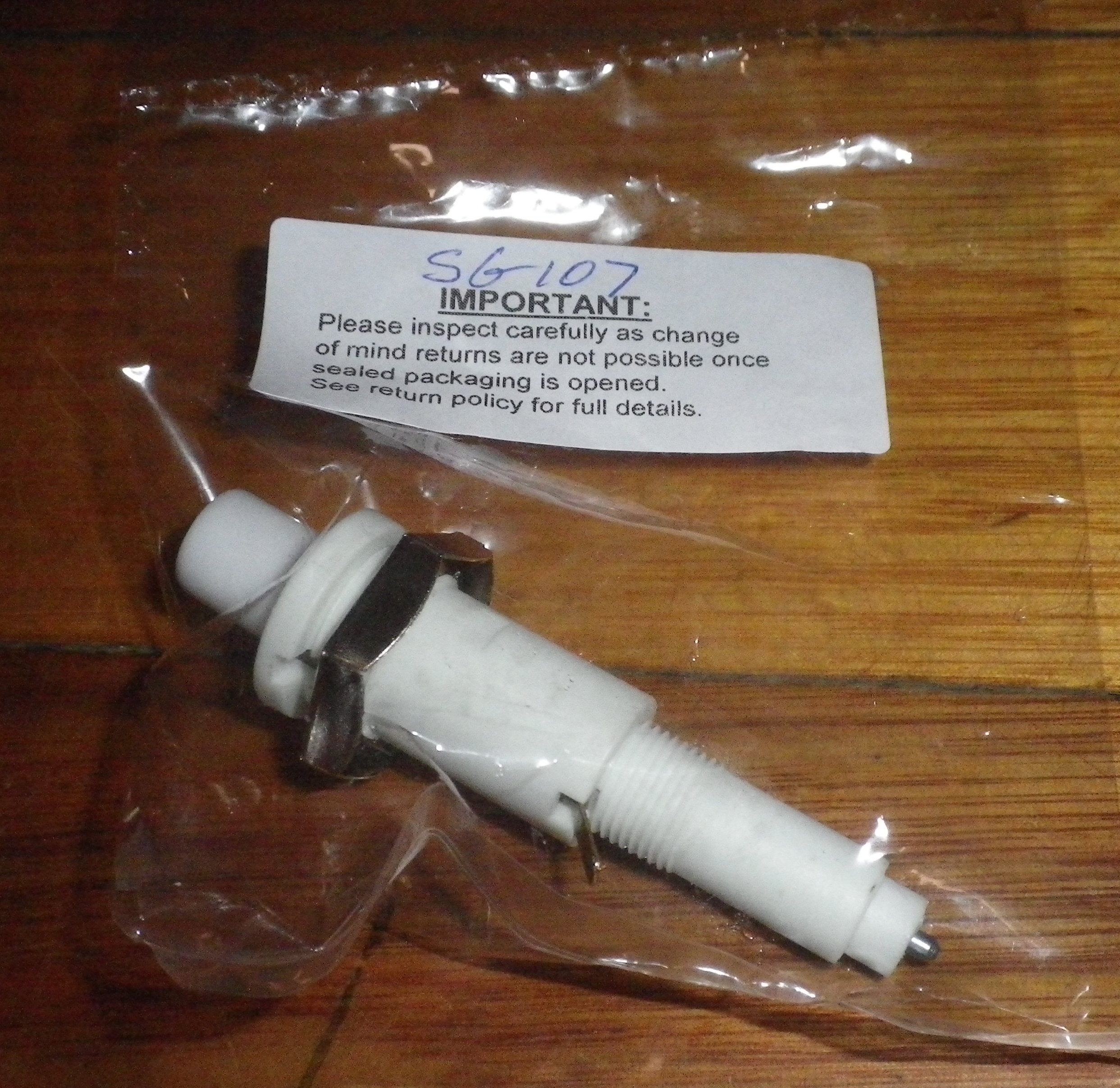Universal White - Capped Gas Stove Piezo Igniter for Chef, Simpson - Part SG107