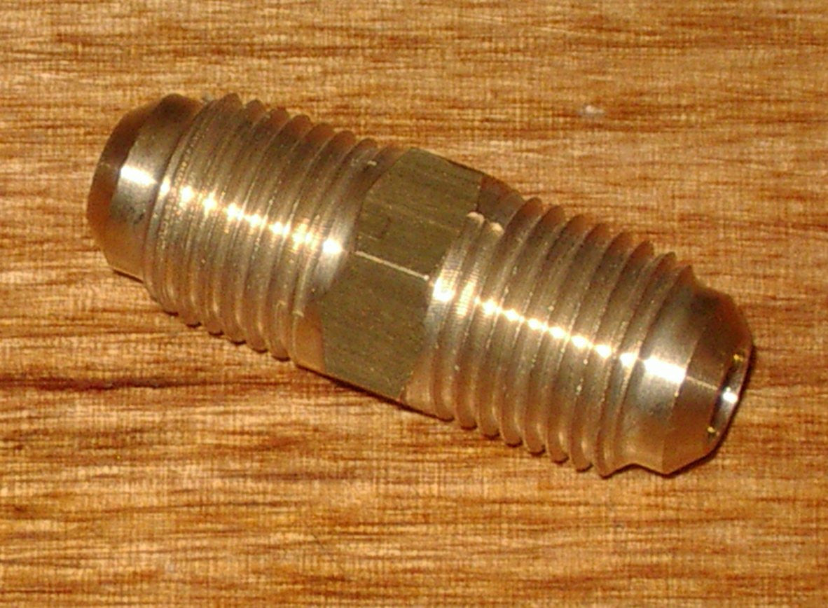 5/16 SAE Flare Brass Union Kit with Heavy - Duty Flare Nuts - Part No. RF421AKIT