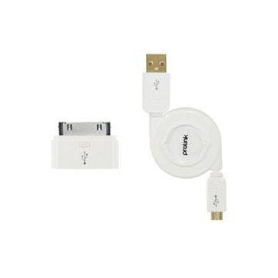 Prolink Premium 0.8m iDock to Micro - B & USB - A Data Adaptor - MP017