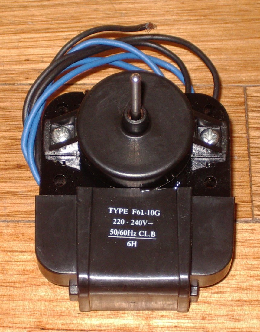 Universal Reversible Evaporator Fan Motor (Part # RF039EB) for No Frost Fridges