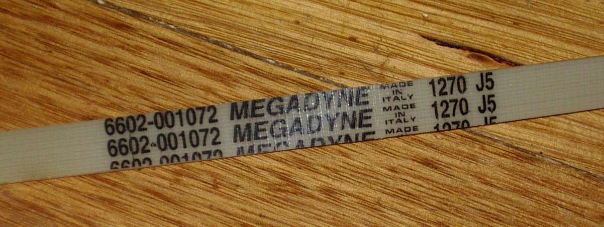 Genuine Megadyne Poly-V Drive Belt for Samsung, AEG & Indesit Washers
