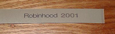 2001 Robinhood 900mm 7-Button Rangehood Almond Front Panel Decal - Part 6286A