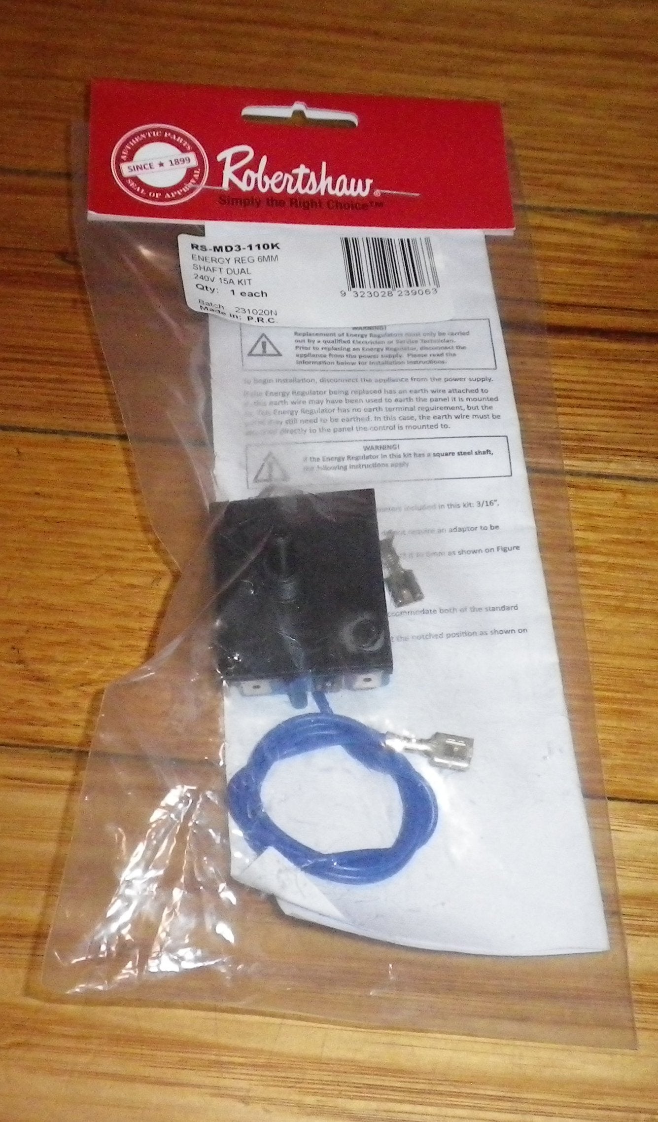 Universal Dual Simmerstat Control MD3-110-IAM: Ideal for Multiple Stove Brands