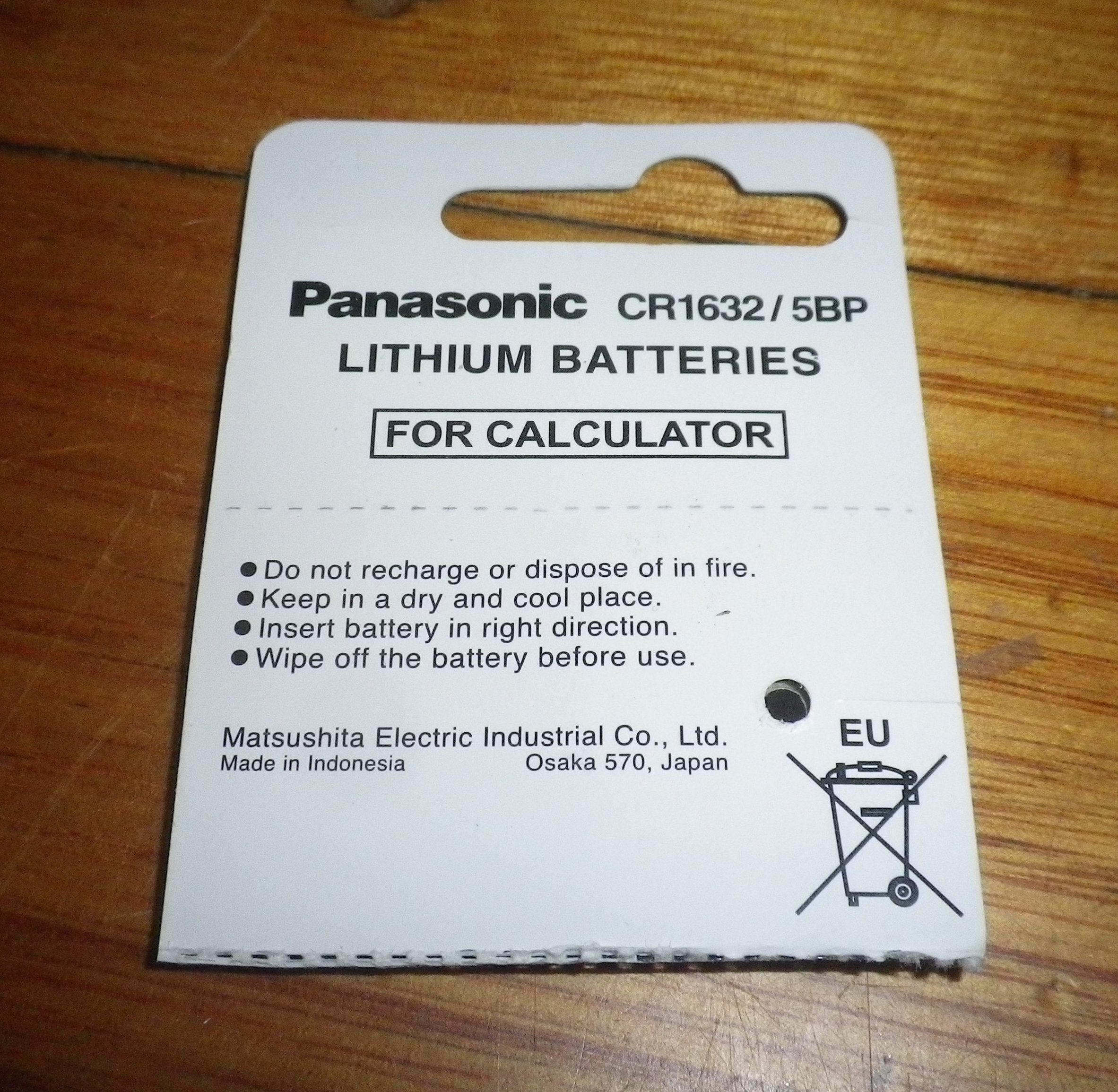High - Quality 3Volt CR1632 Lithium Battery for Computer Motherboards
