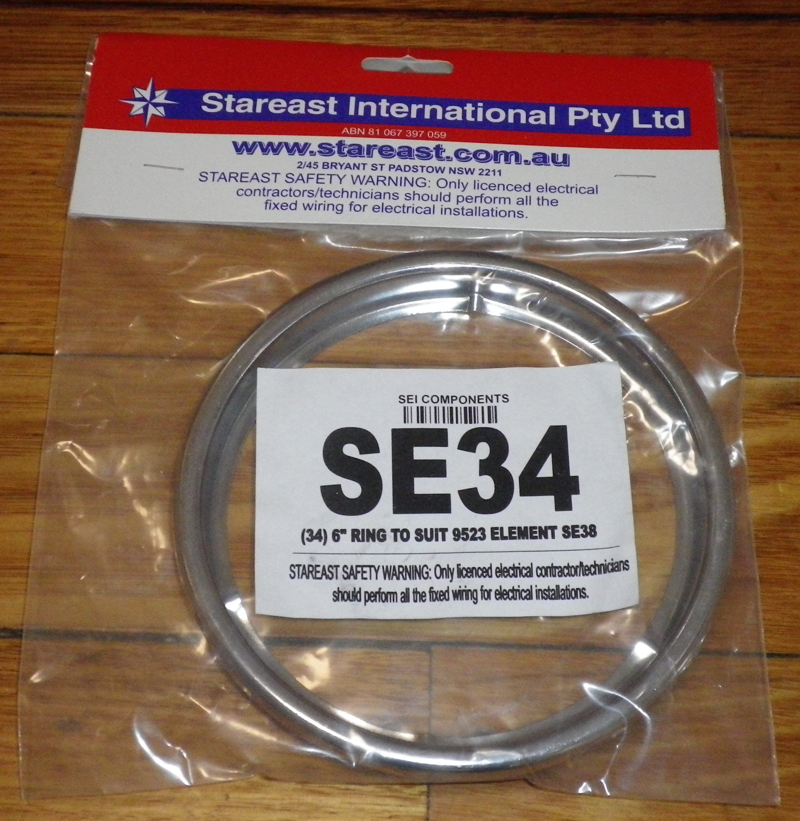 Chef 145mm Small Chrome Trim Ring - SE34 Replacement Part