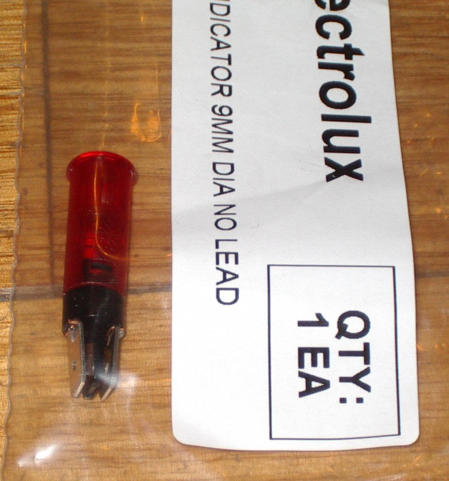 240VAC 10mm Chef Round Red Neon Indicator Light - Part # 43877
