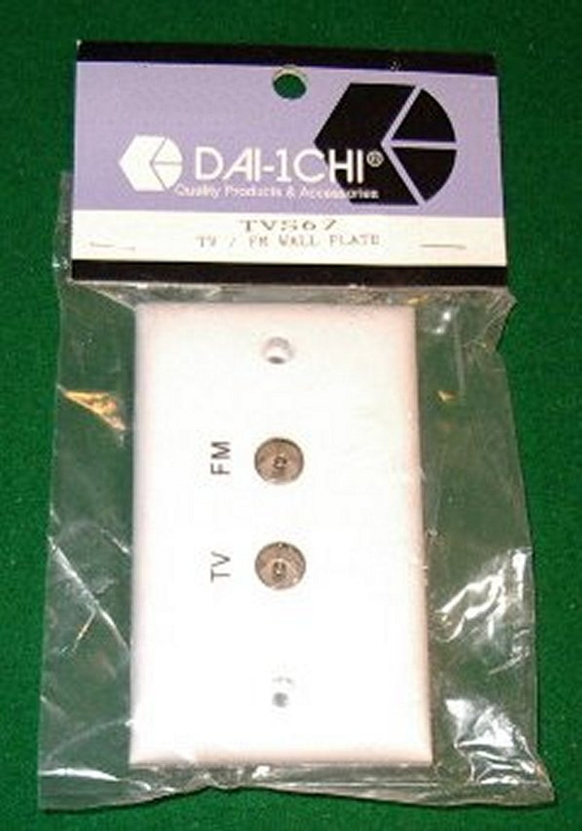 High - quality Dual Coaxial TV/FM Antenna Wallplate with PAL Sockets - Part TVS67