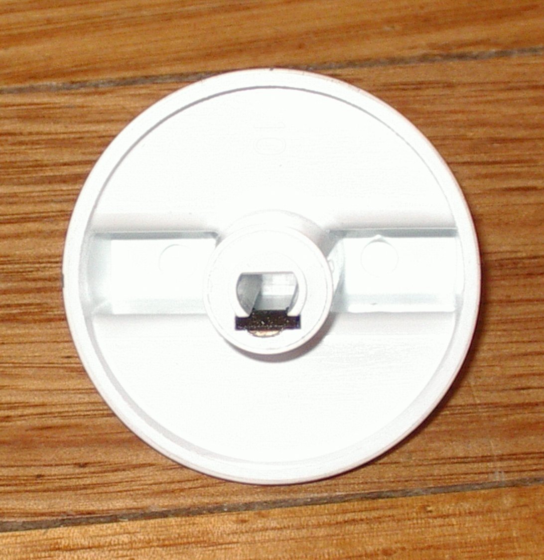 Westinghouse Original White Control Knob for Hotplates - Genuine Part # 0019008119