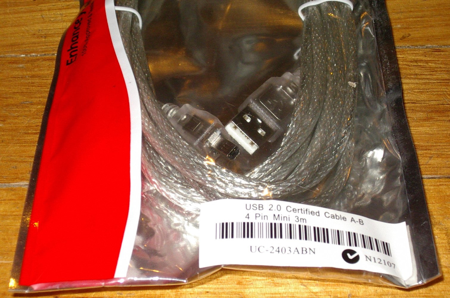 3-Meter USB 2.0 Cable - USB A Male to Mini4P Male (Part # CL966)