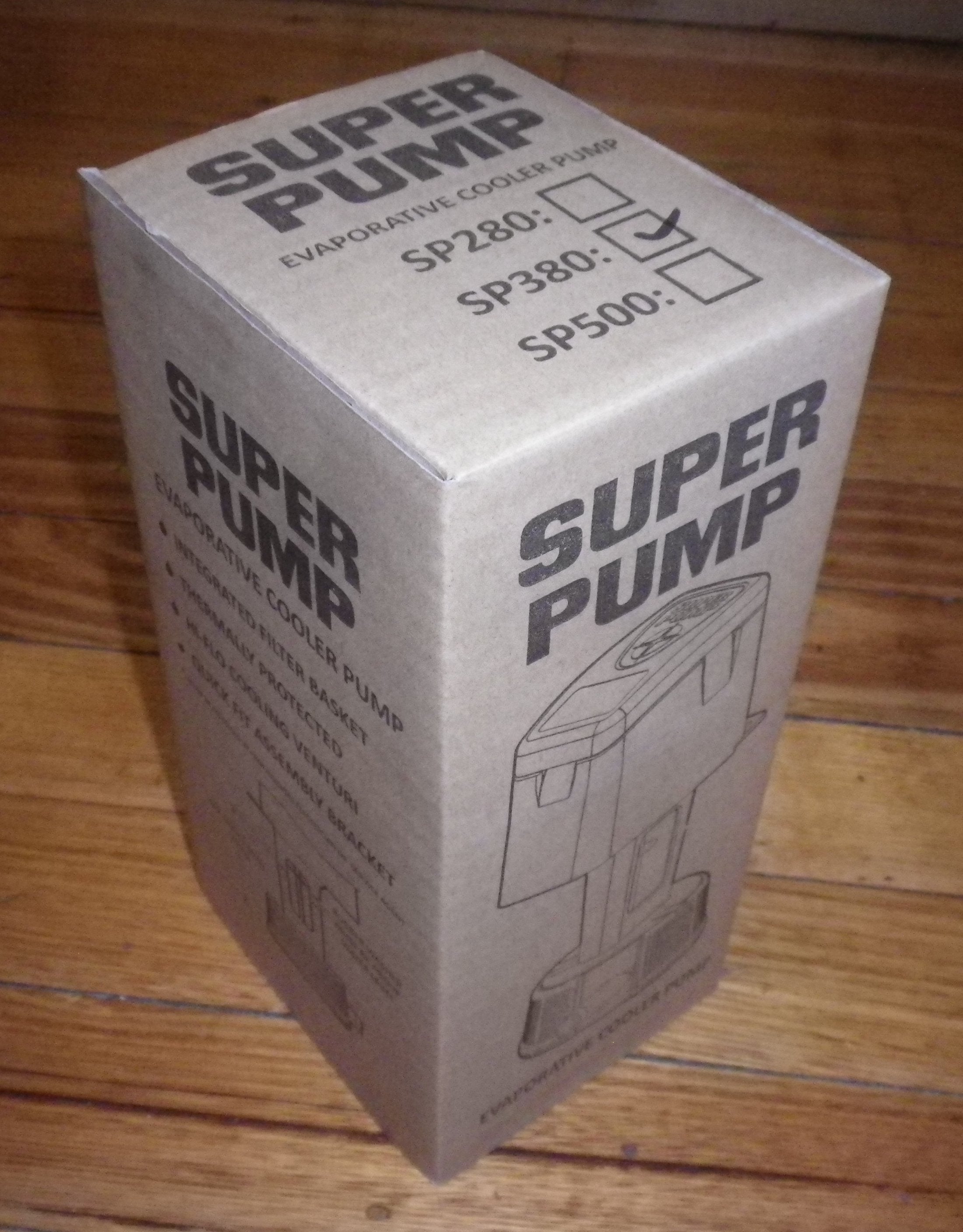 Universal SuperPump for Evaporative Coolers - High - Capacity Water Pump with 38 Litres per Minute Flow, Part # SP380