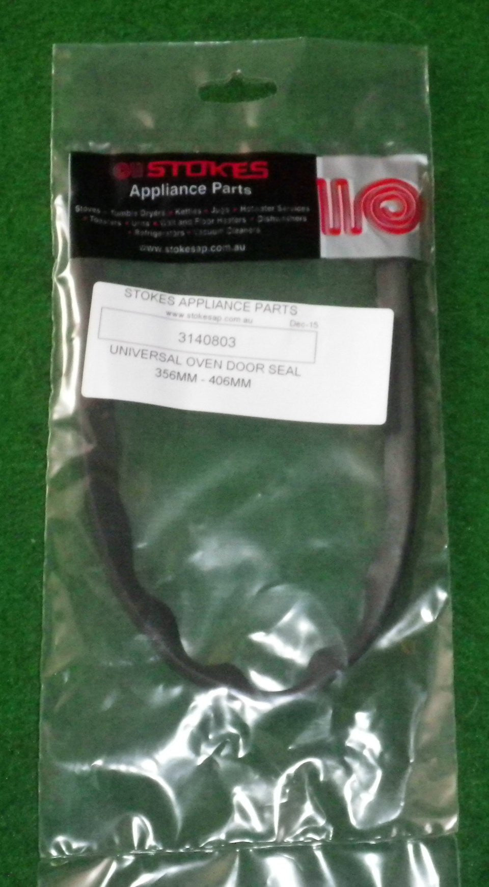 Affordable Single-Side Oven Door Seal, 14 - 16 Inches (356mm - 406mm), Part No. 3140803