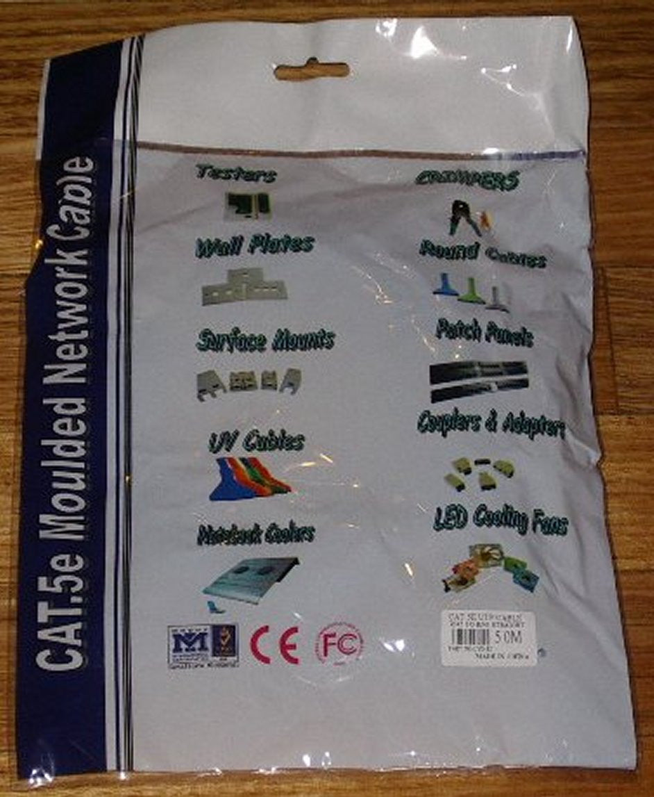 CAT5E Blue Network Cable - 5 Metre RJ45 to RJ45 Computer Network Lead - Part # CL123