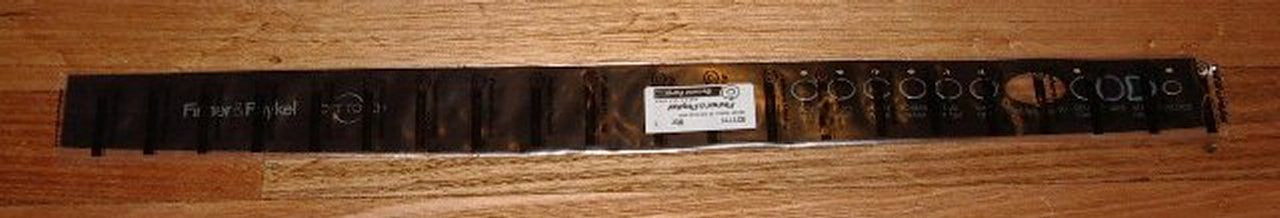 Fisher & Paykel Dishwasher Black Front Panel Decal - Part Number FP521711 for 918T Model