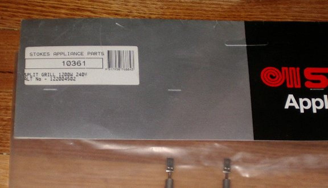 1200W Chef Split Grill Element - Genuine Part # 0122004502