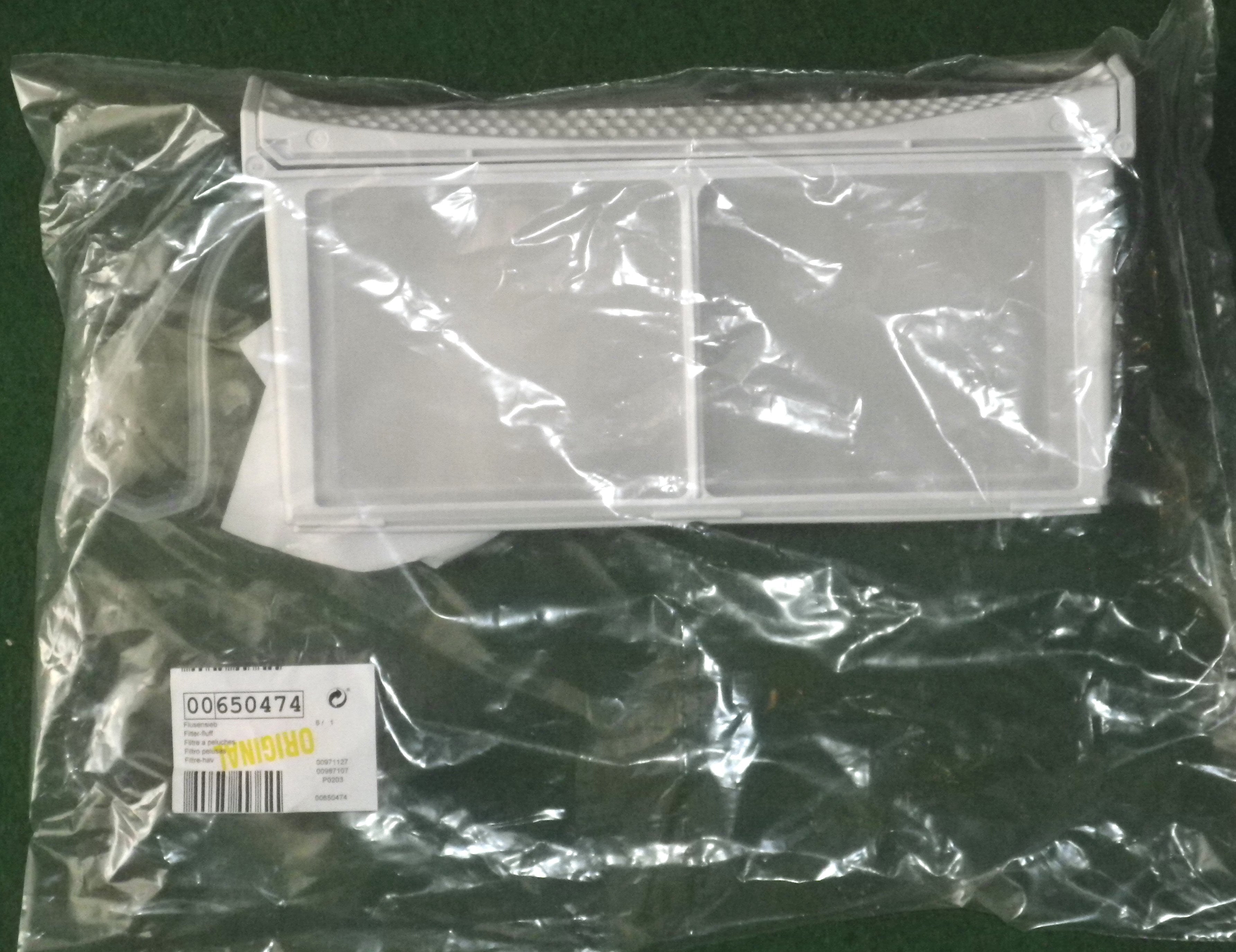 Bosch WTW84360 and WT46W560 Series High - Quality Clothes Dryer Lint Filter Replacement Part # 650474