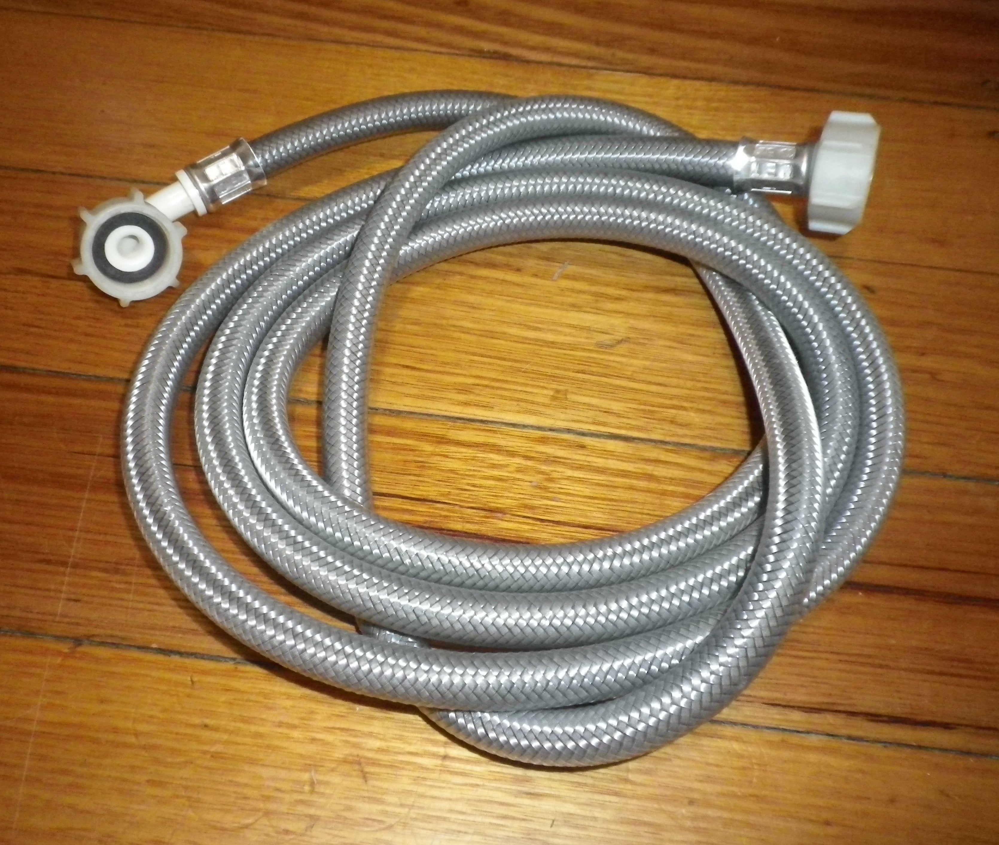 2.5m Universal Braided Dual - Ended Dishwasher Water Inlet Hose - Part # W046E