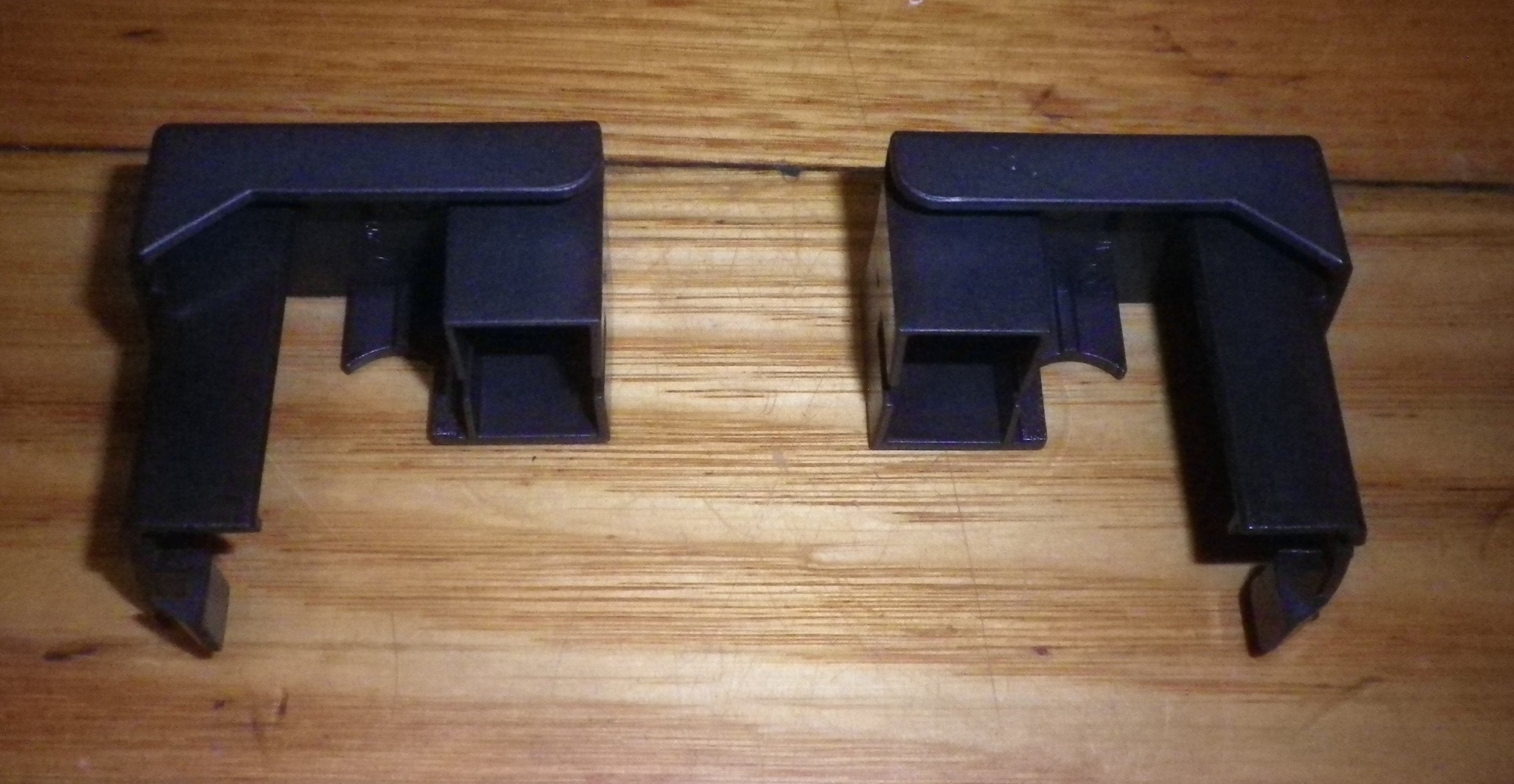 Chef Black B Series Oven Door Top Cap Set - CVE612, CVE662 Models - Genuine Replacement Part # 4055549168