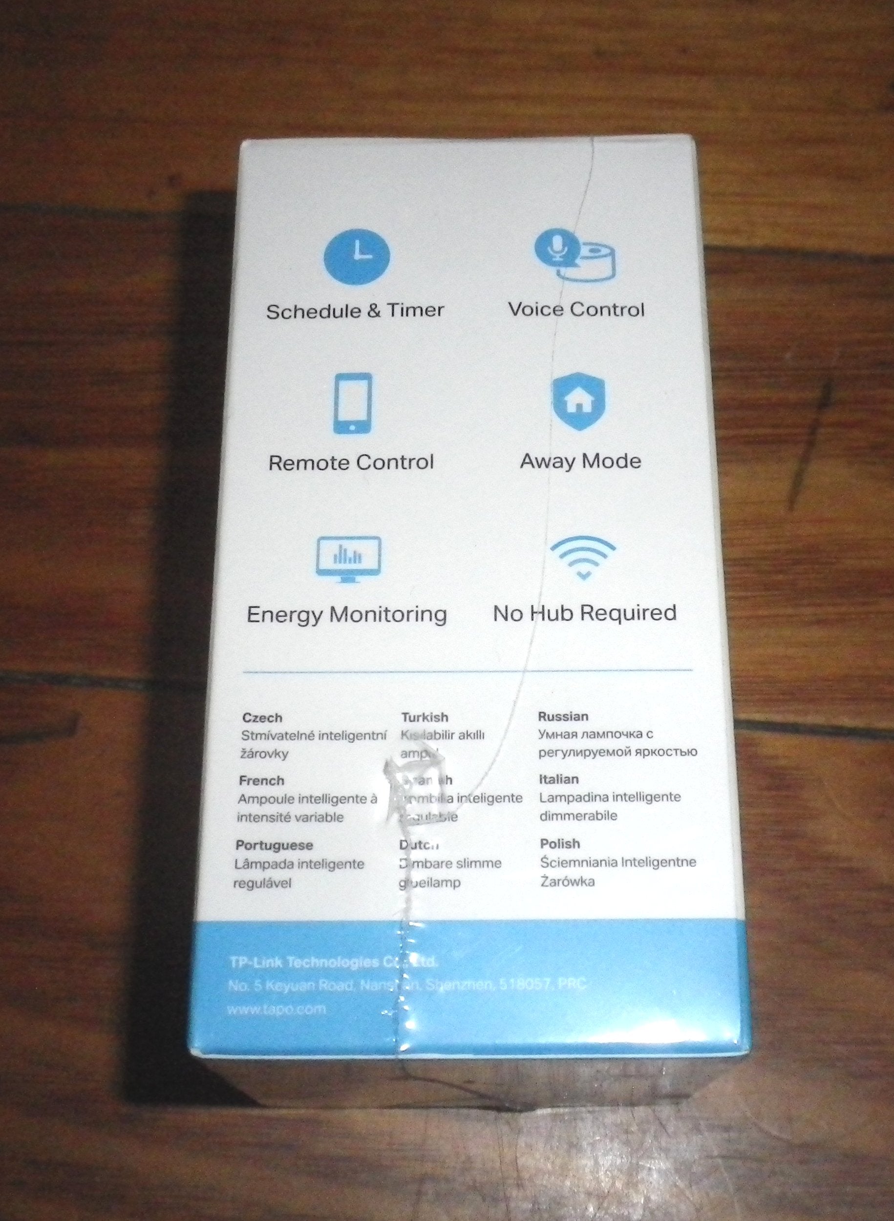 TP-Link Tapo 8.7W 240V Dimmable White WiFi Smart LED Globe - L510B