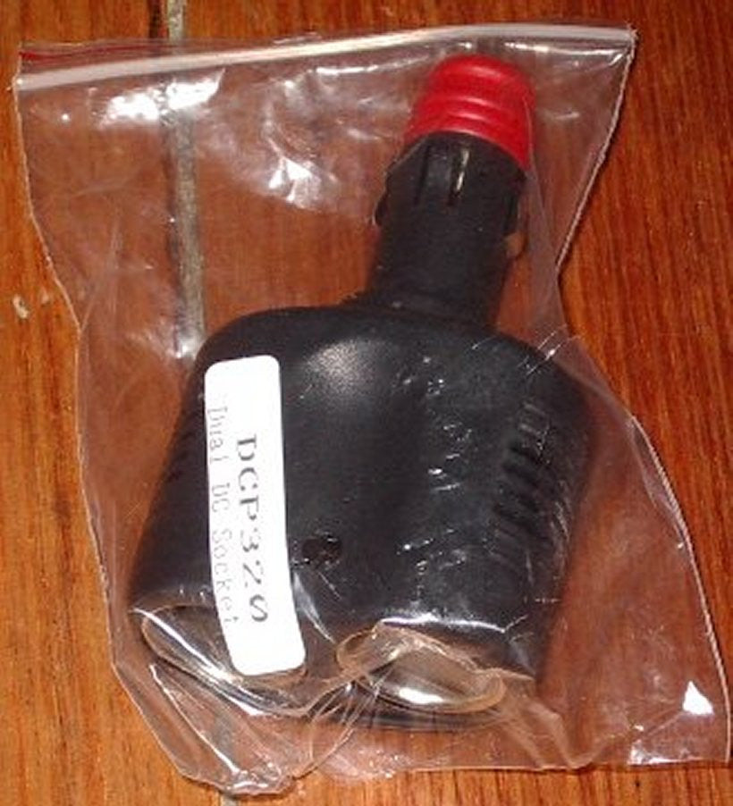 15Amp Protected Double Adaptor for Car Accessory Sockets - Part # DCP320