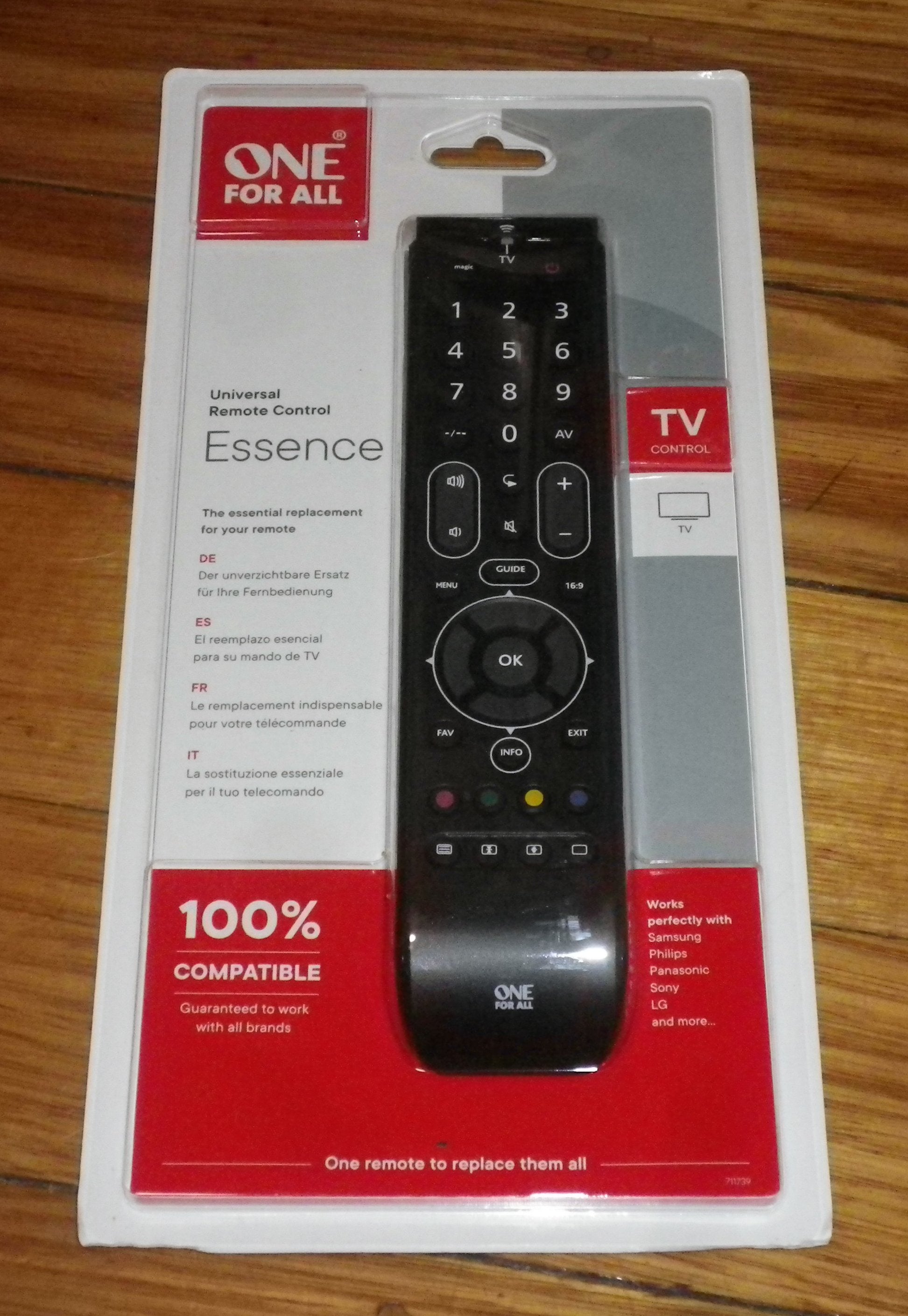 Universal Digital TV Remote Control - Part # URC7110