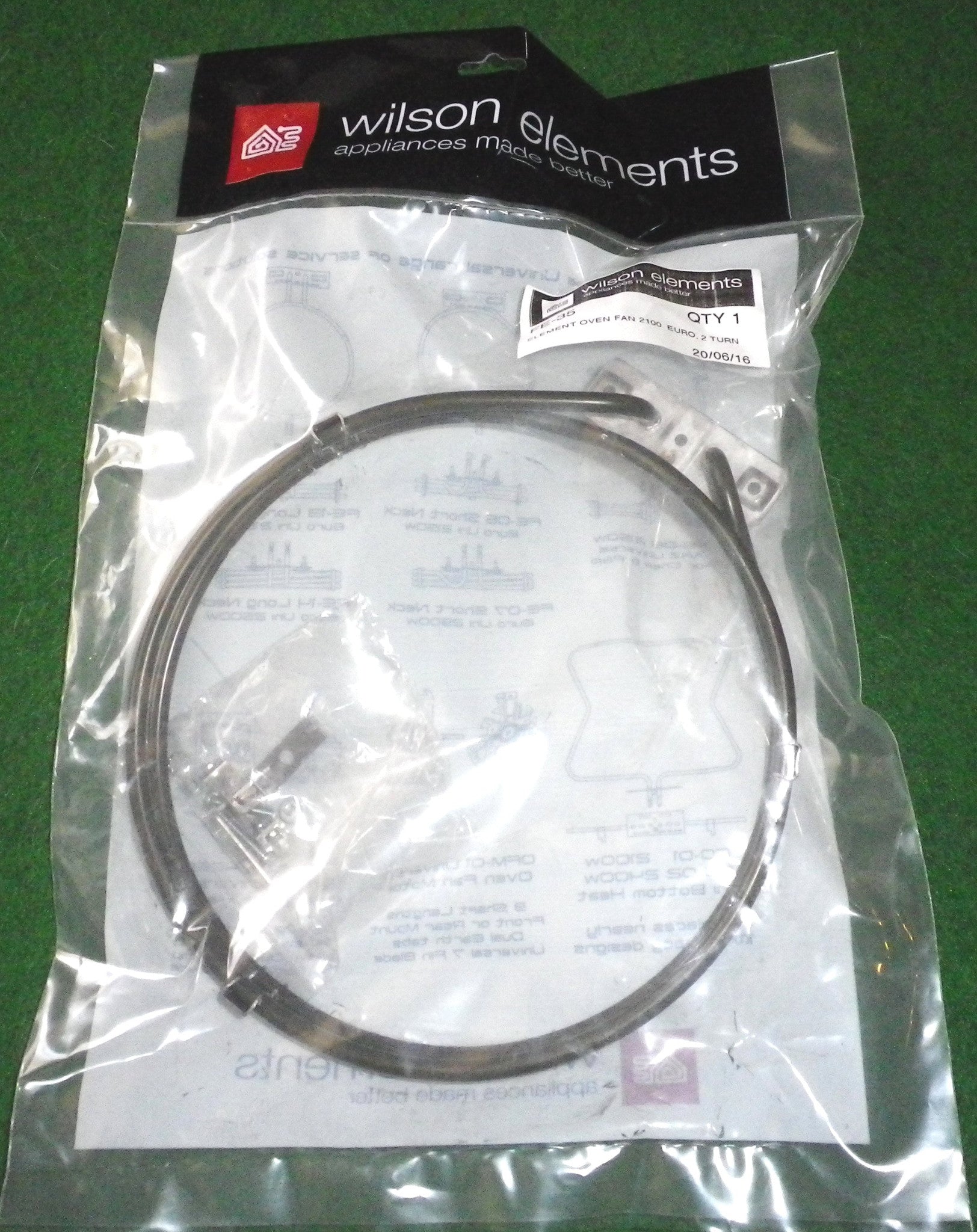 Universal 2100-Watt Fan-Forced Oven Heating Element - Part Number FE-35 for Multiple Brands