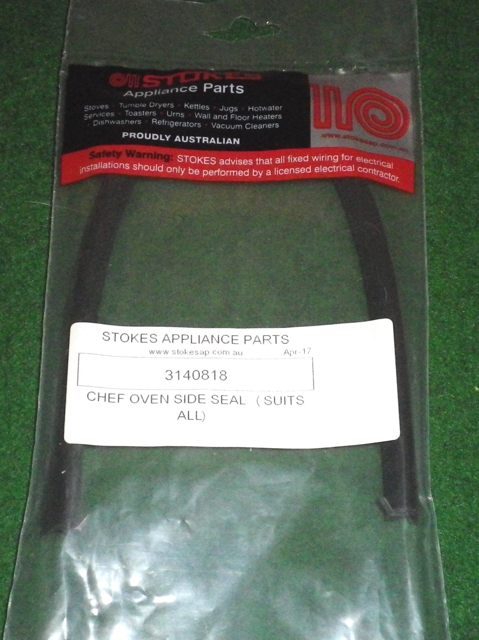 Chef 36 - centimeter Single - sided Oven Door Sealing Strip - Part Number 3140818