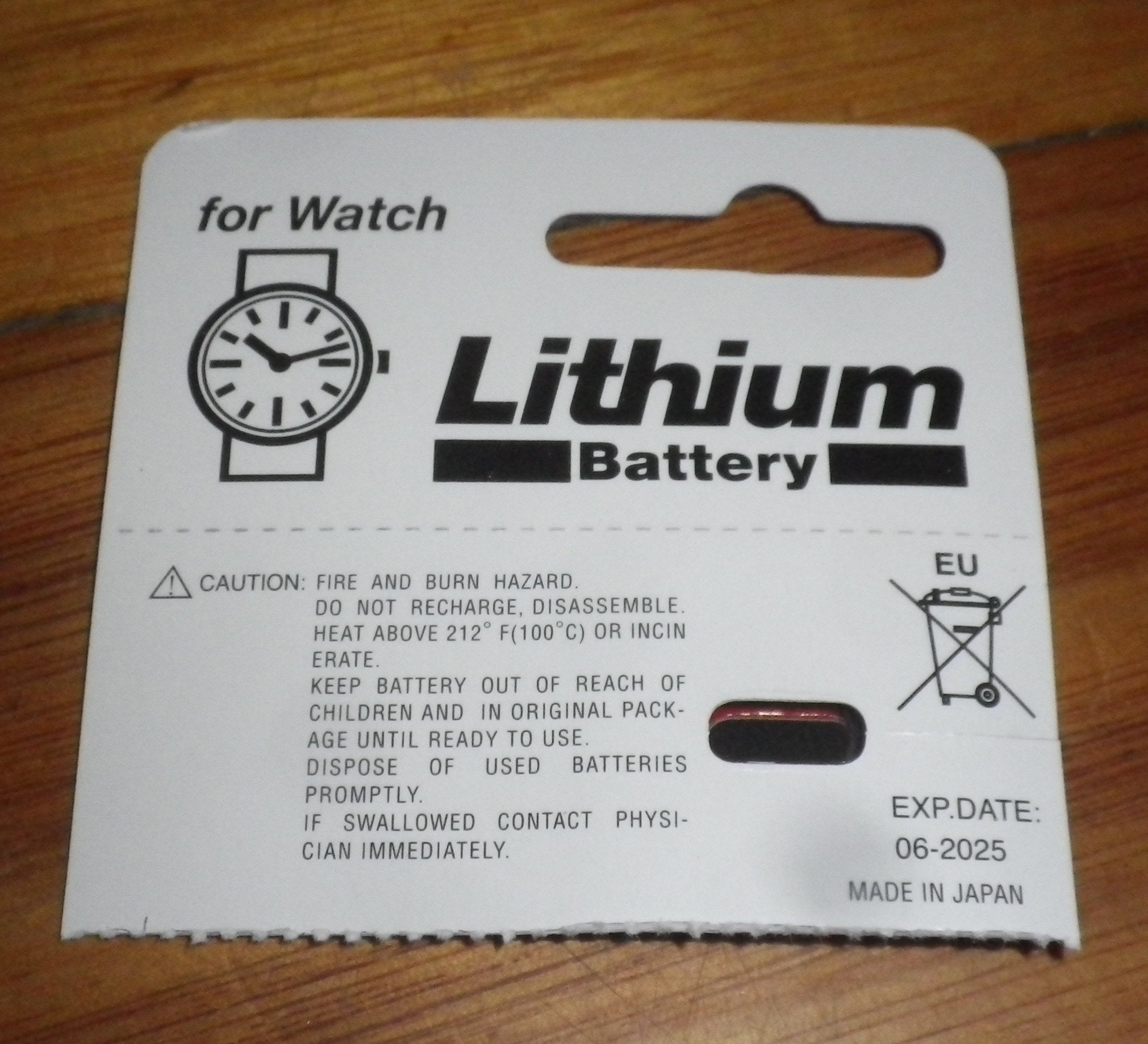 3-Volt Single CR1620 Lithium Coin Battery for Computer Motherboards and Key Fobs