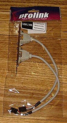 Dual USB Port Computer Adaptor with Dual 4 - way Plugs - Part # USB2MB
