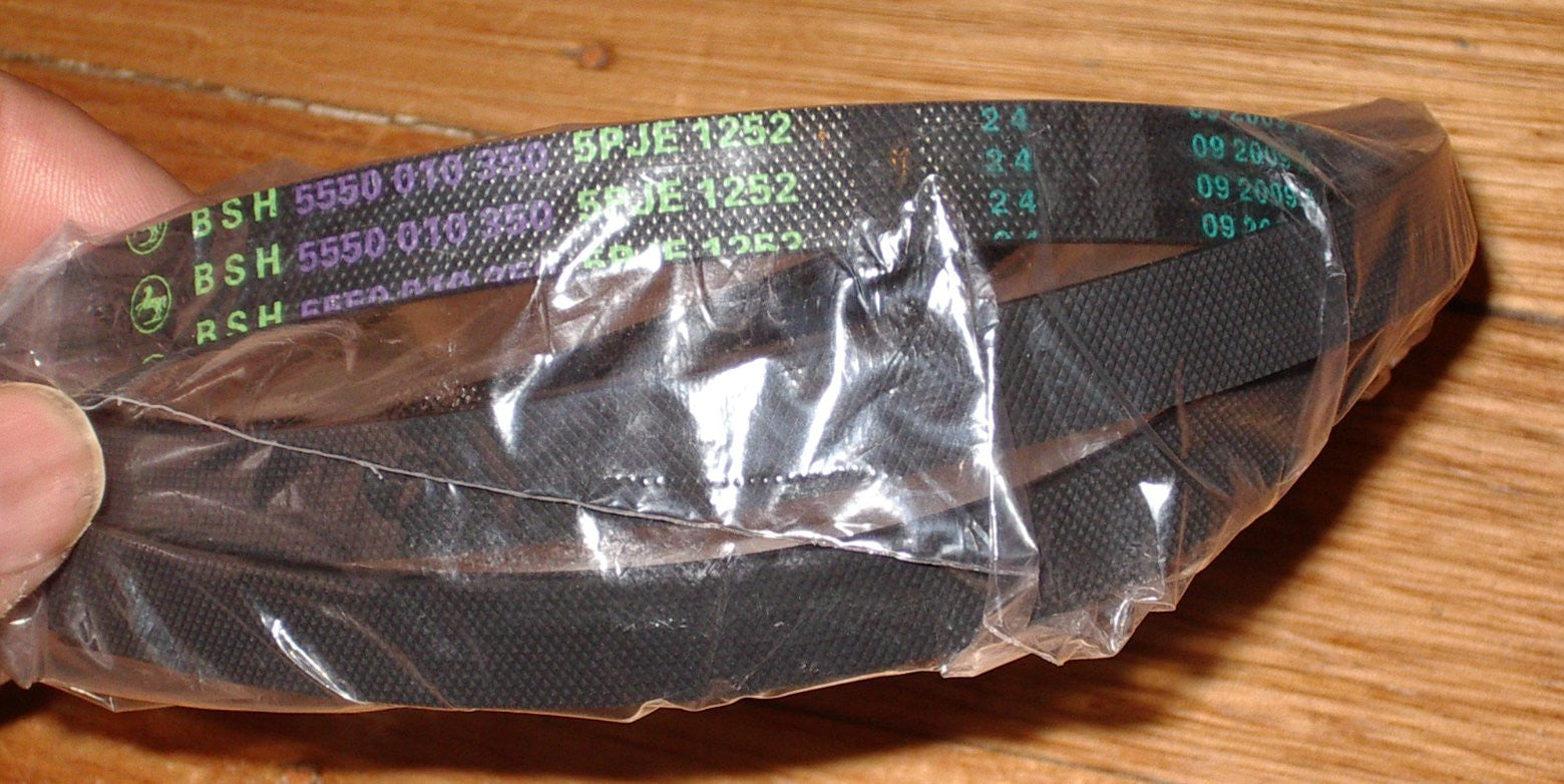 Genuine Bosch Maxx Front Loader Washing Machine Drum Drive Belt - Part # 439491