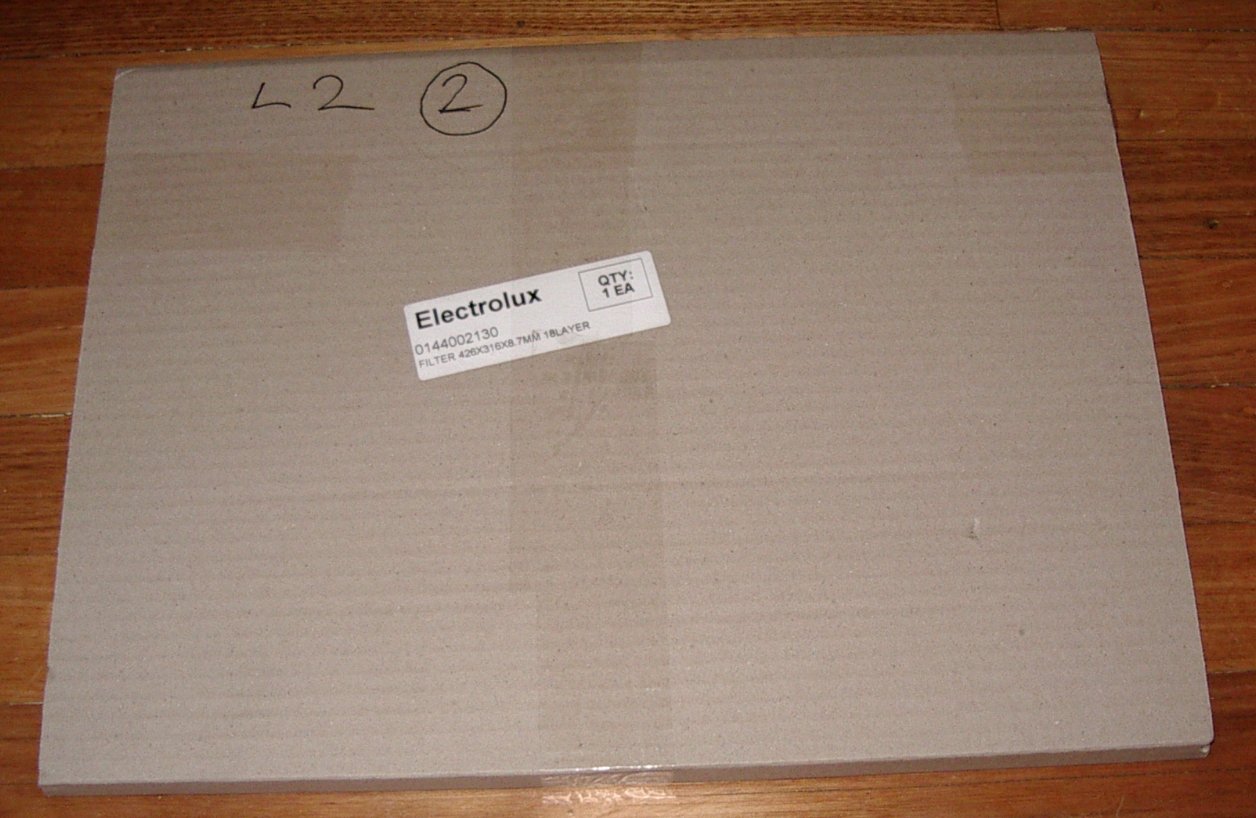 Westinghouse WRF900 900mm Rangehood Replacement Aluminium Filter - Size 426mm X 316mm, Part # 0144002130