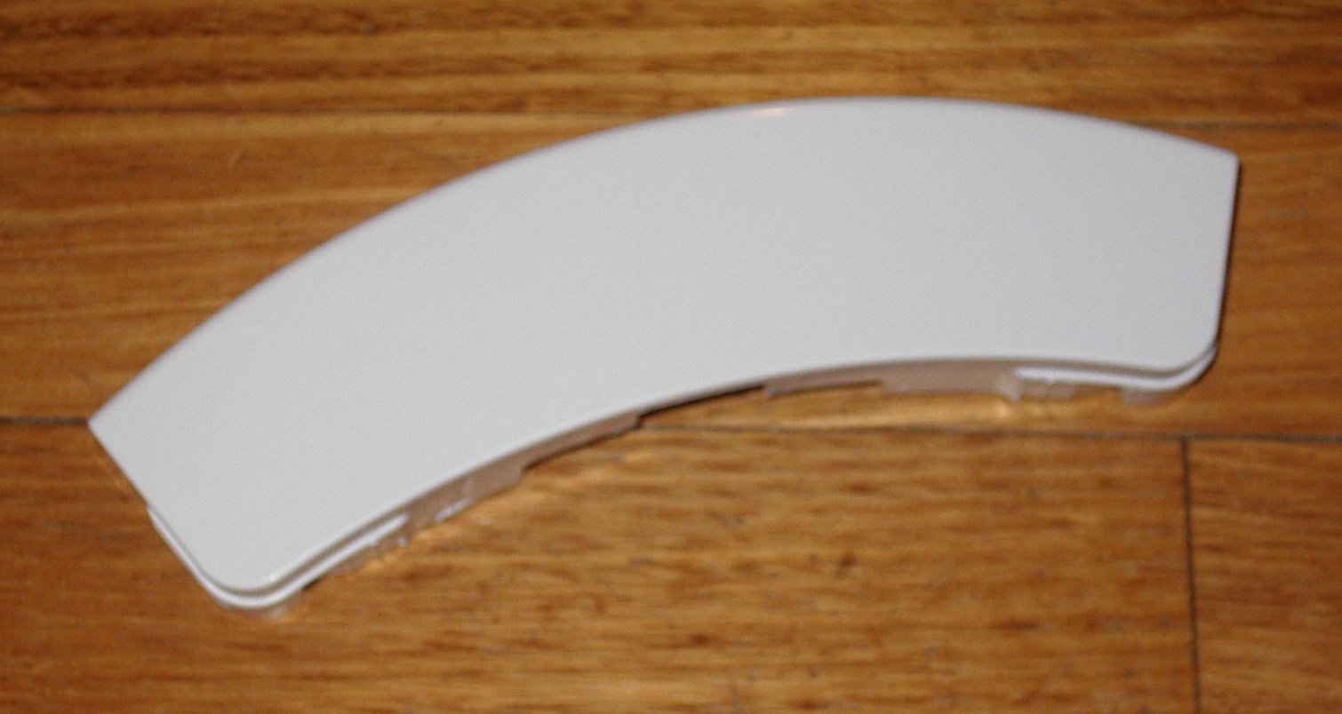 White Door Handle Lever for Samsung Front Loader Washing Machines - Part # DC64 - 00561A