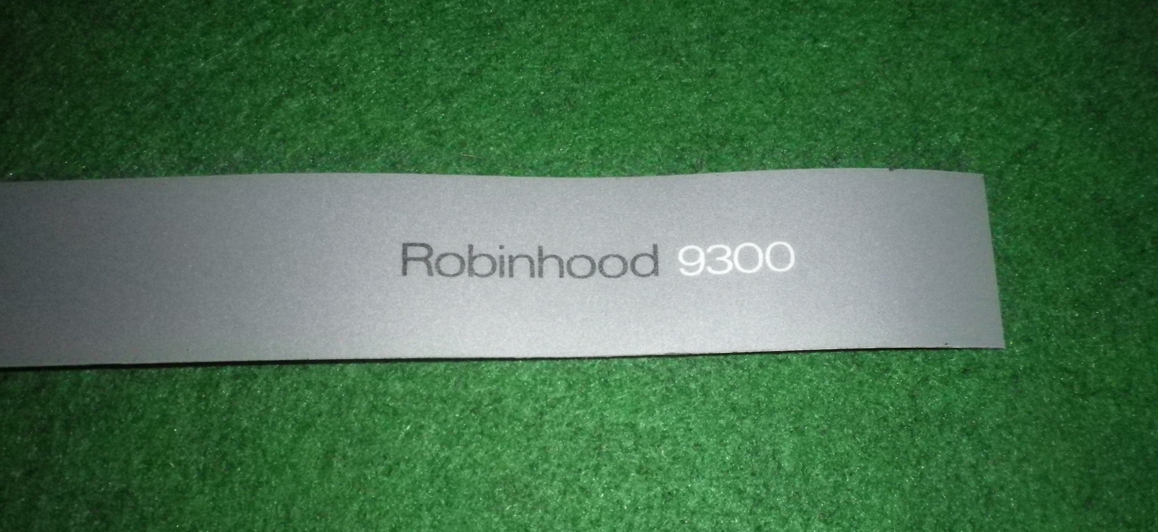 Robinhood 9300 600mm Width Rangehood Decorative Grey Front Panel Decal - Part Number 6227