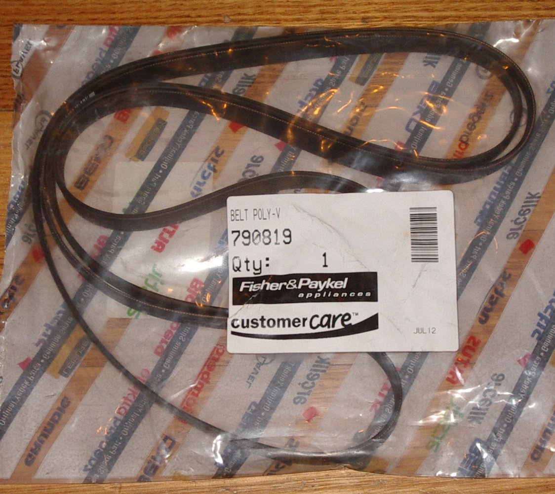 Genuine Fisher & Paykel DE60 Series Dryer Multi-V Drum Belt - Part # FP790819
