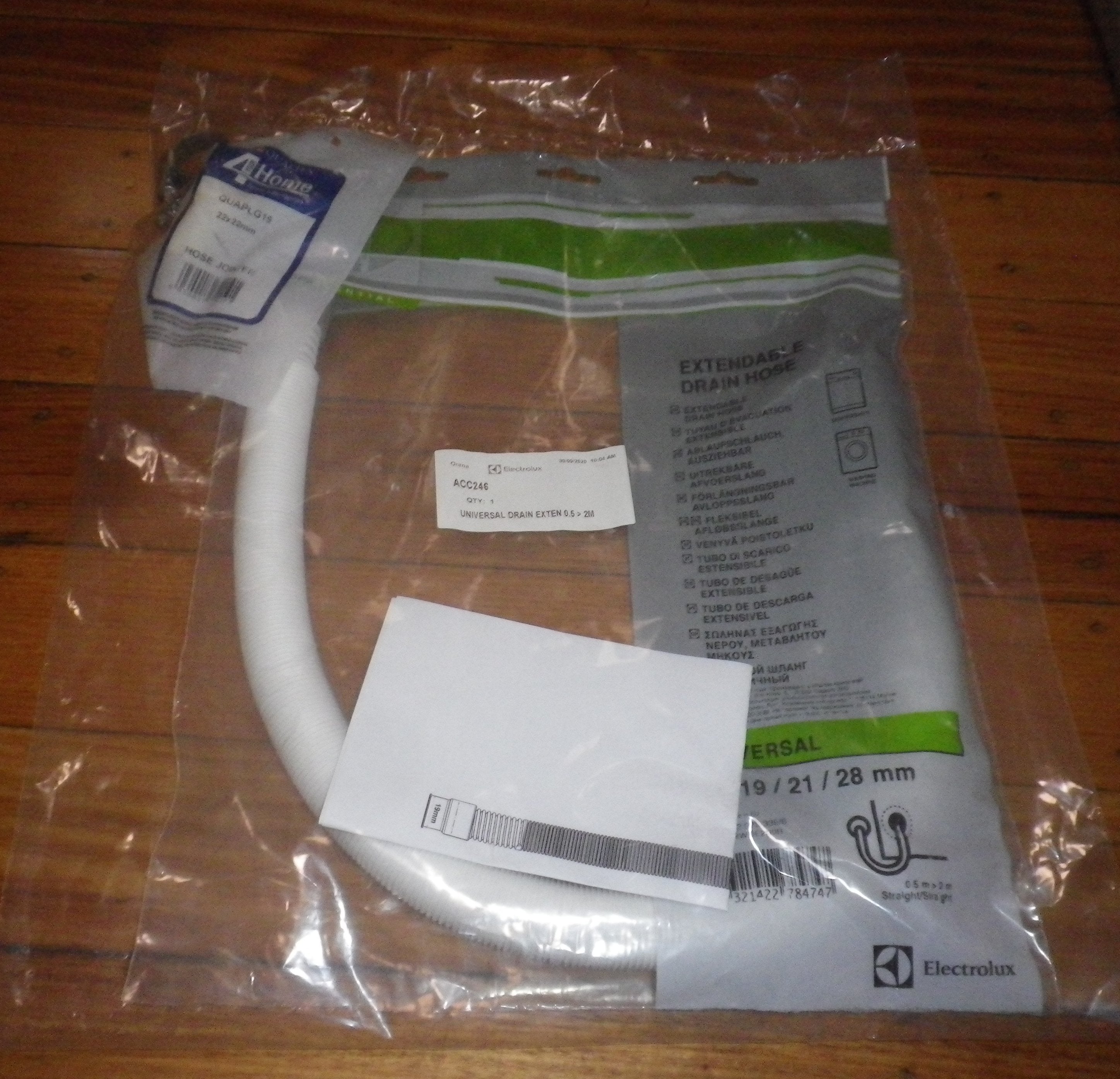 Universal Stretchable Drain Hose Extension Kit (0.5 - 2 metres) - ACC246