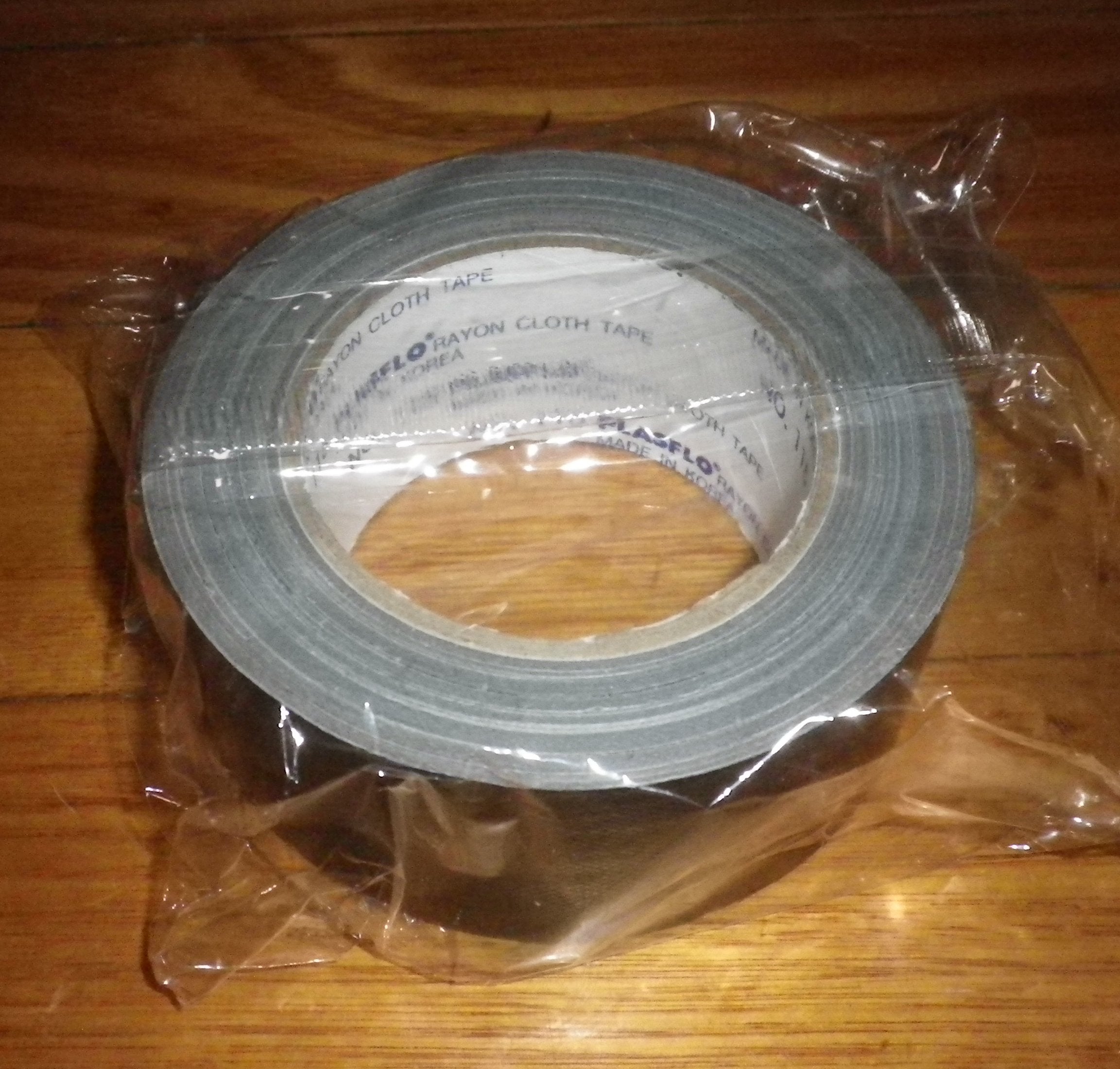Budget-friendly PlasFlo 48mm x 25m Black Gaffer Tape - Part # 115B