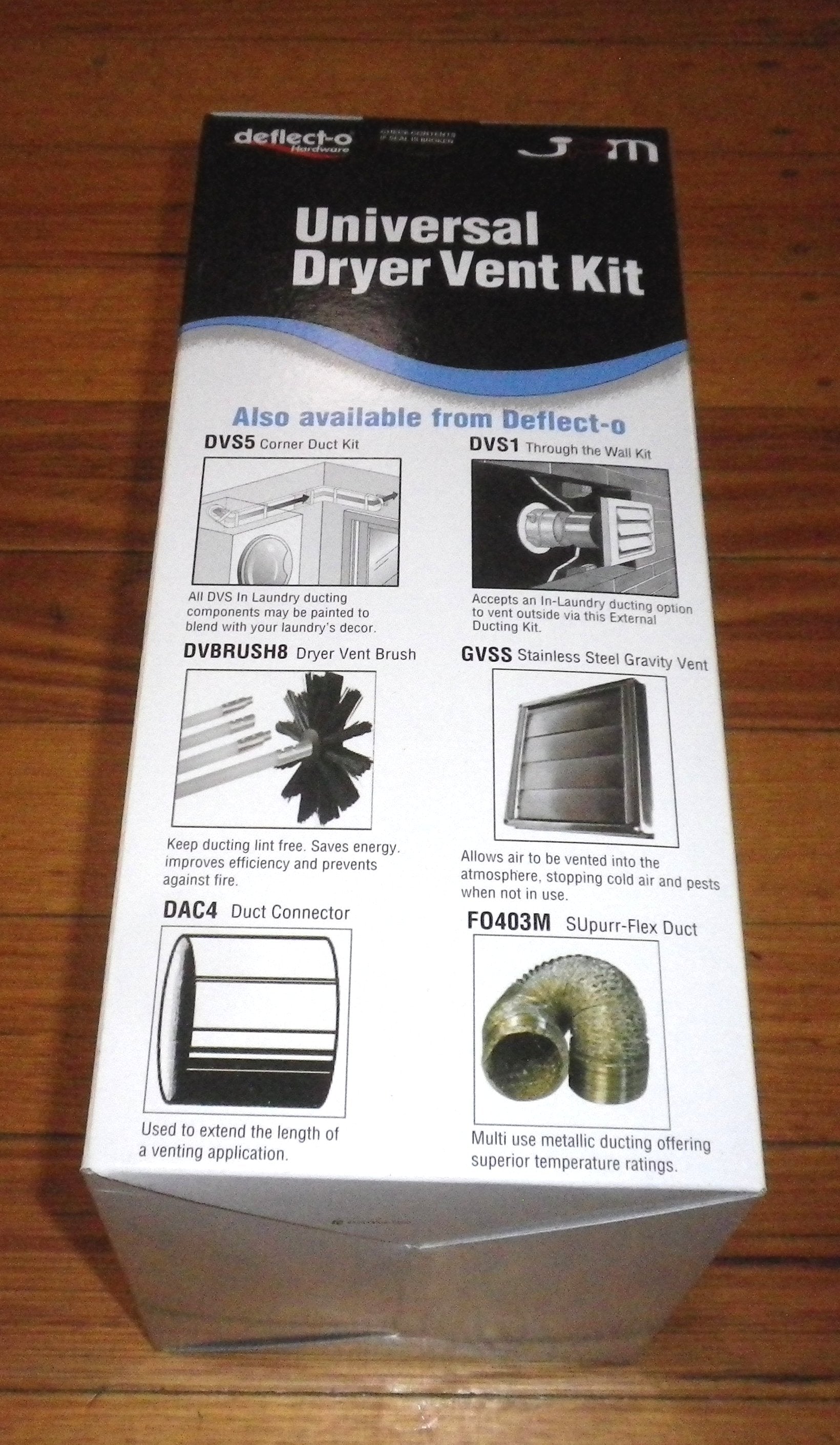 Deflecto All - Purpose Clothes Dryer Ventilation Kit with Hose, Compatible with Simpson, Electrolux, Fisher & Paykel - Part # DK4W