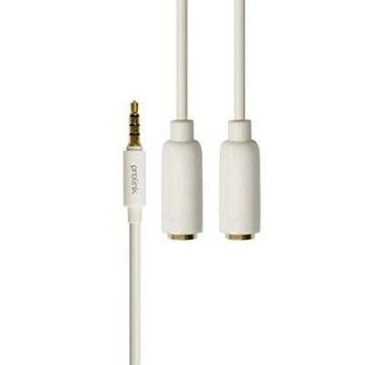 Prolink Premium 3.5mm Stereo Audio Lead - 2m to Dual Sockets, Part # MP155