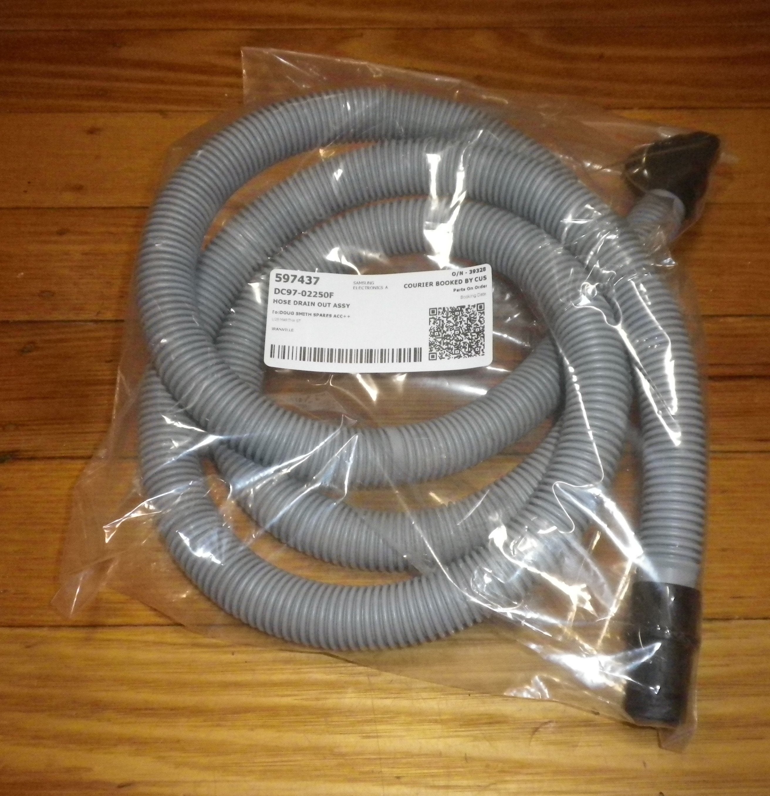 2.15m Samsung Front Load Washer Dryer Drain Hose - Part # DC97-02250F