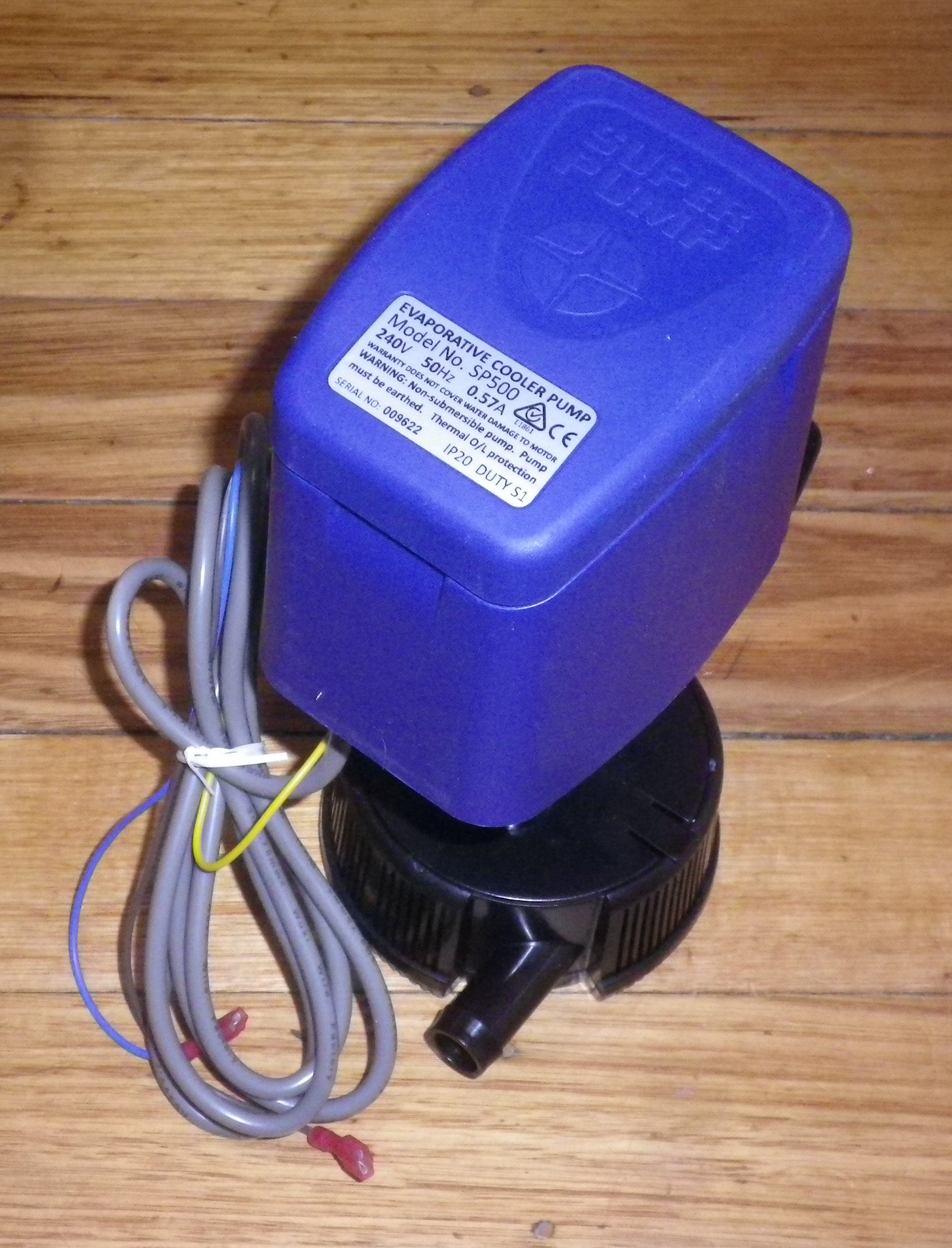 Universal SuperPump for Evaporative Coolers - High - Capacity Water Pump with 50 Litres per Minute Flow, Part # SP500