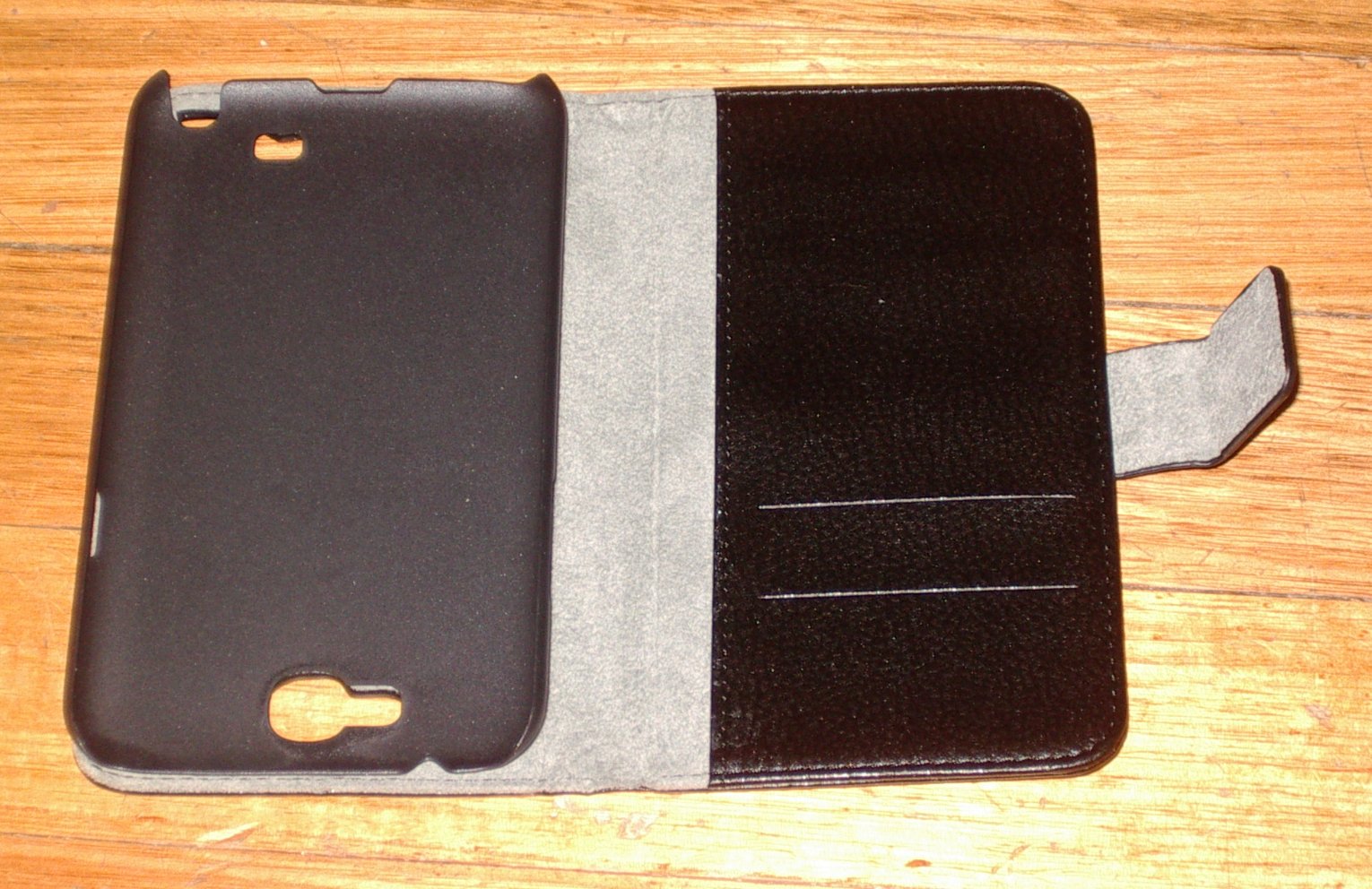 Premium Hard Leather Flip - Open Wallet - Style Case for Samsung Galaxy Note 2, Part Number ALC6492 - 102