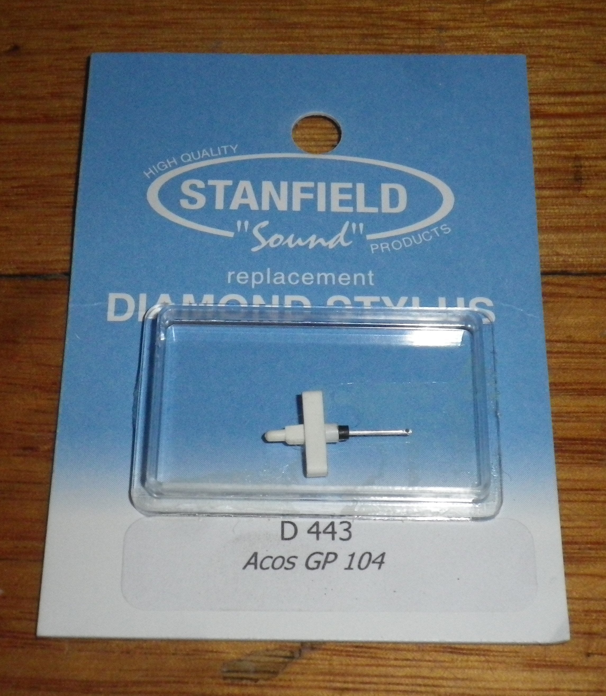 High - Quality Acos GP104 Compatible Turntable Stylus Replacement - Stanfield Equivalent Part No. D443SR