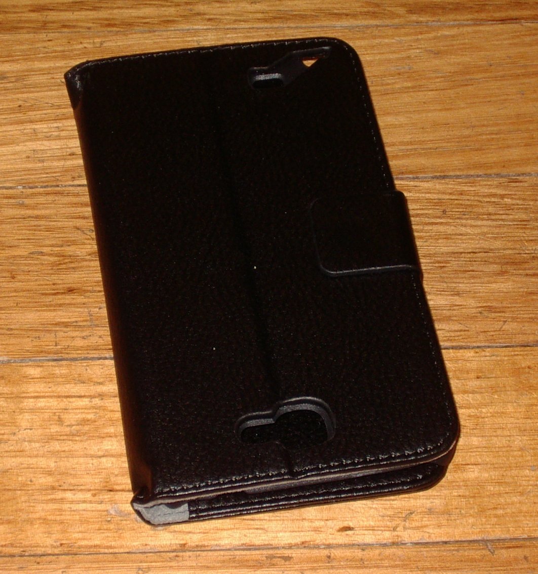 Premium Hard Leather Flip - Open Wallet - Style Case for Samsung Galaxy Note 2, Part Number ALC6492 - 102