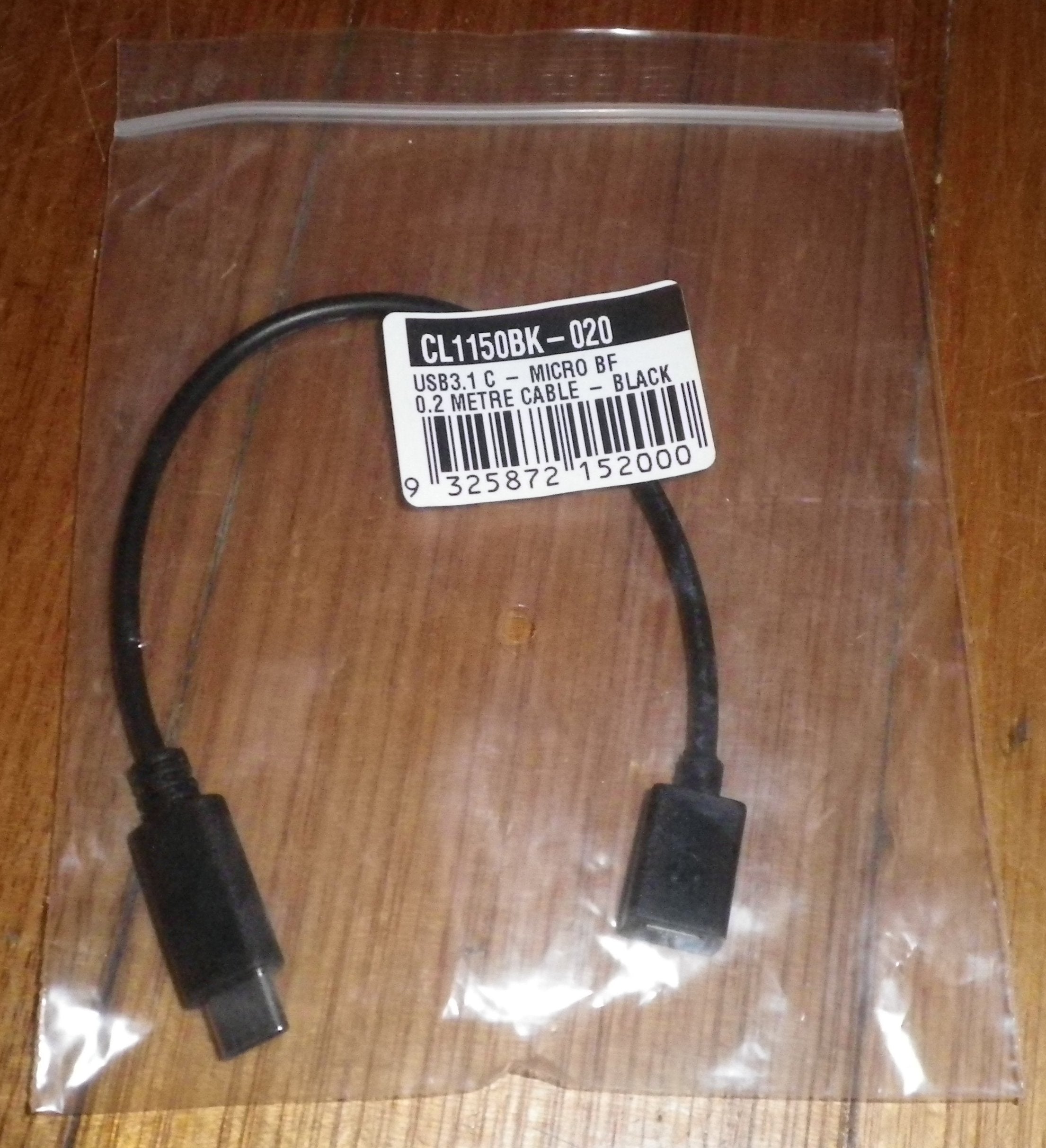 0.2M High - Quality USB - C Male to MicroUSB Female Computer Data Cable - CL1150BK - 020