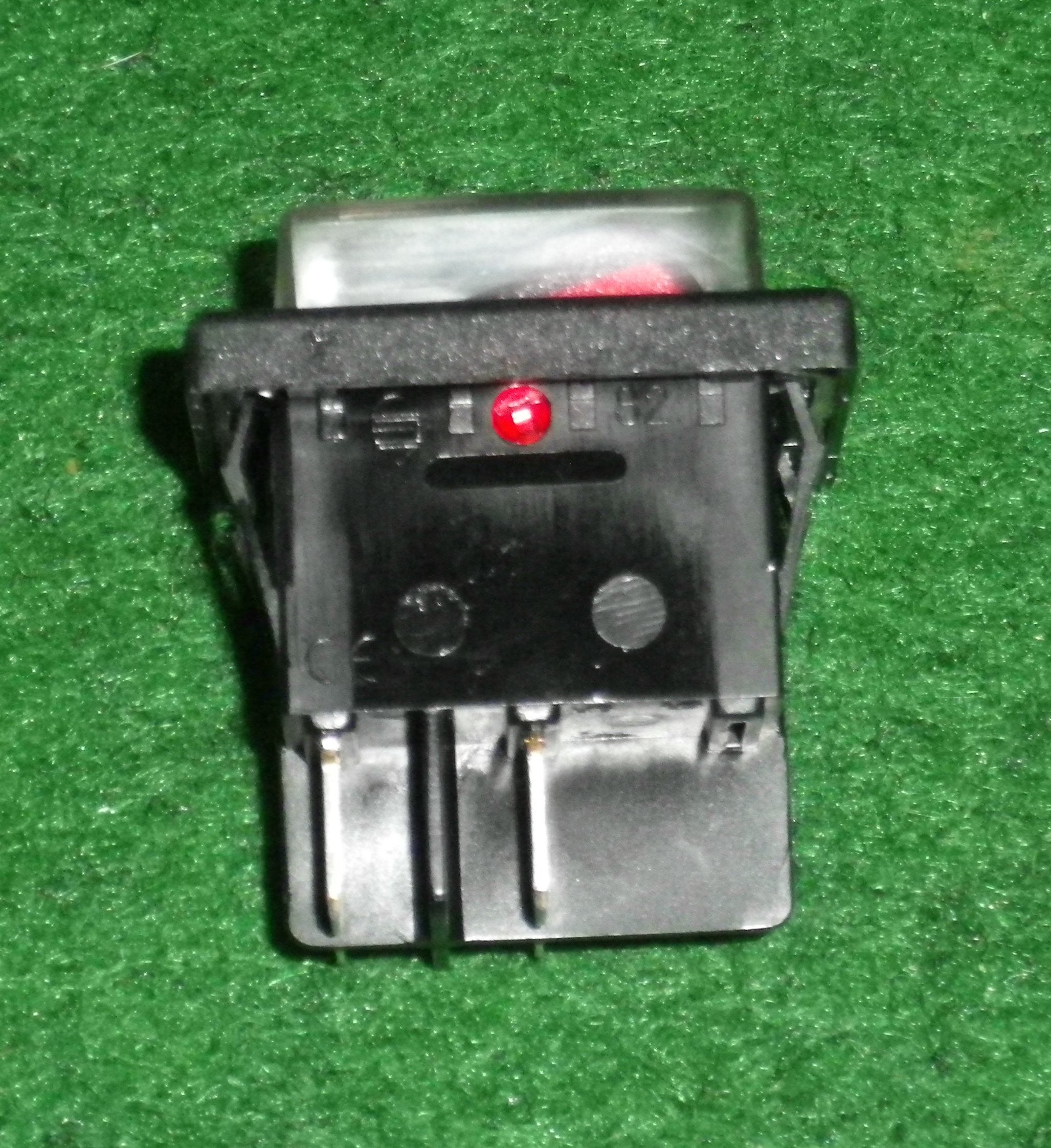 Cleanstar AS5 Illuminated Double Pole Single Throw (DPST) Mains Rocker Switch with Splash Cover - Part Number GH2506232 for Appliance Use