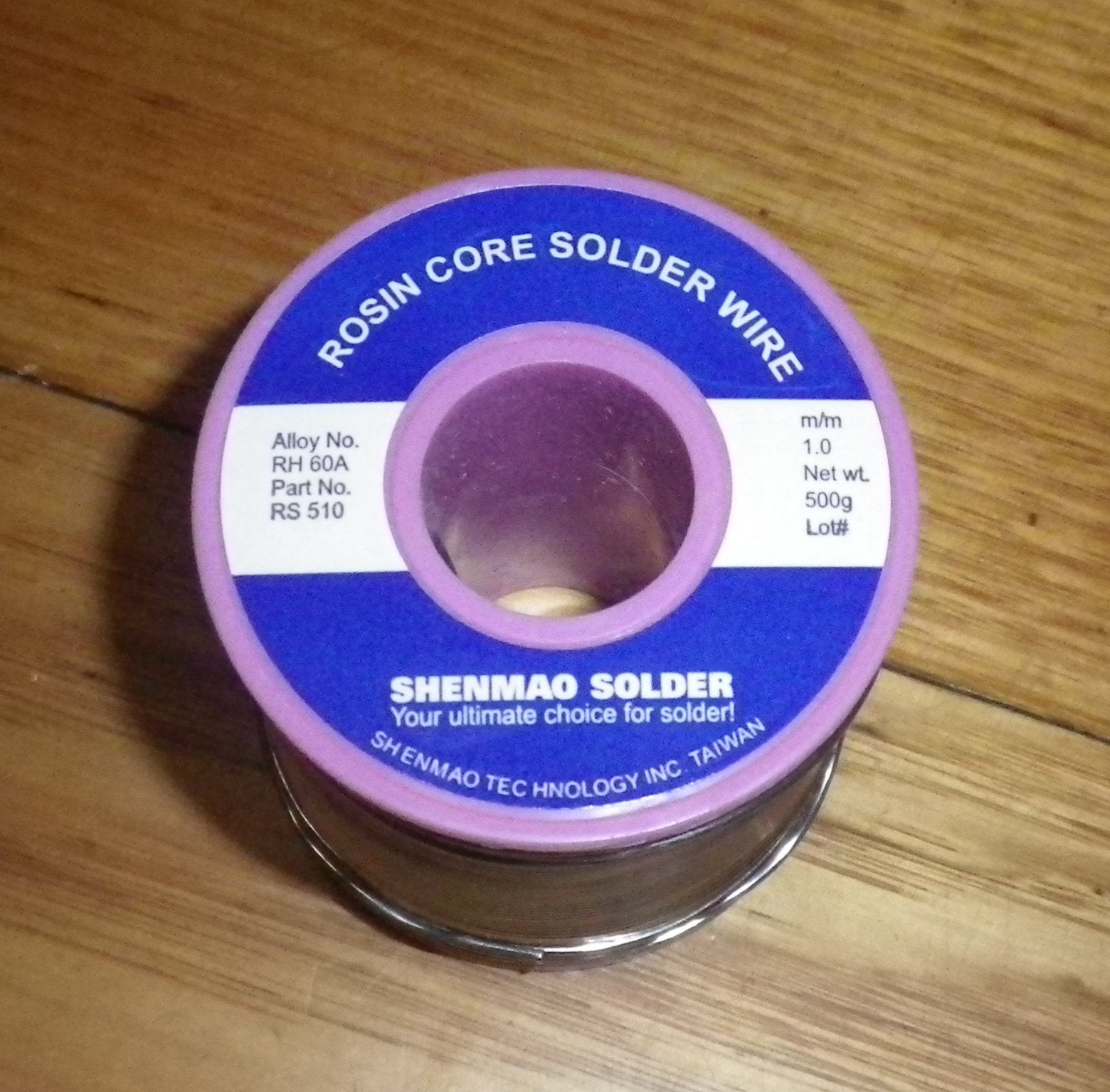 500 Grams 60/40 Rosin Cored Solder Wire with 1.0mm Diameter - Part # RS510 for Electronic Work
