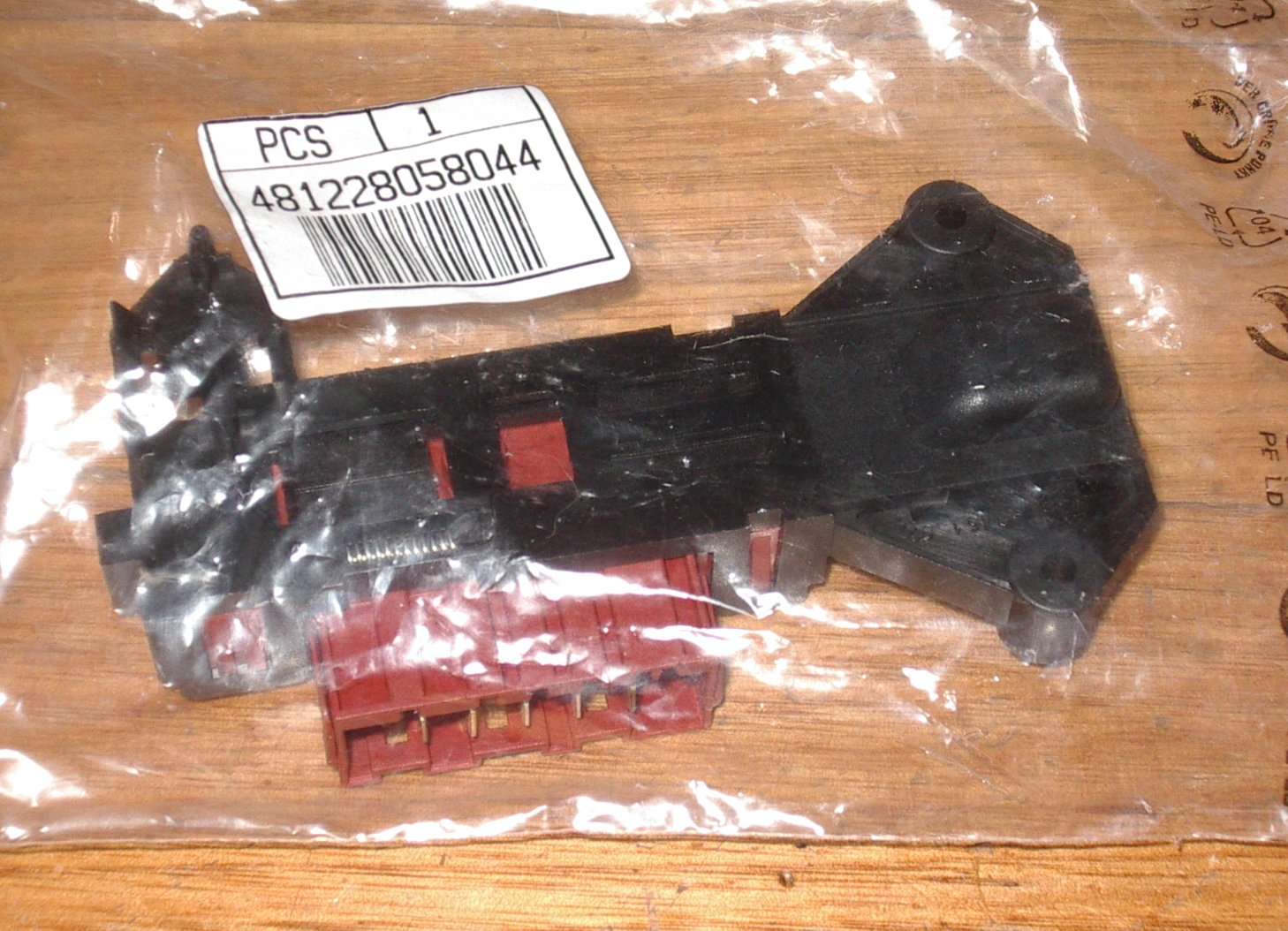 Whirlpool Front Loader Late - Model Door Interlock Switch Replacement Part # 481228058044, WP019