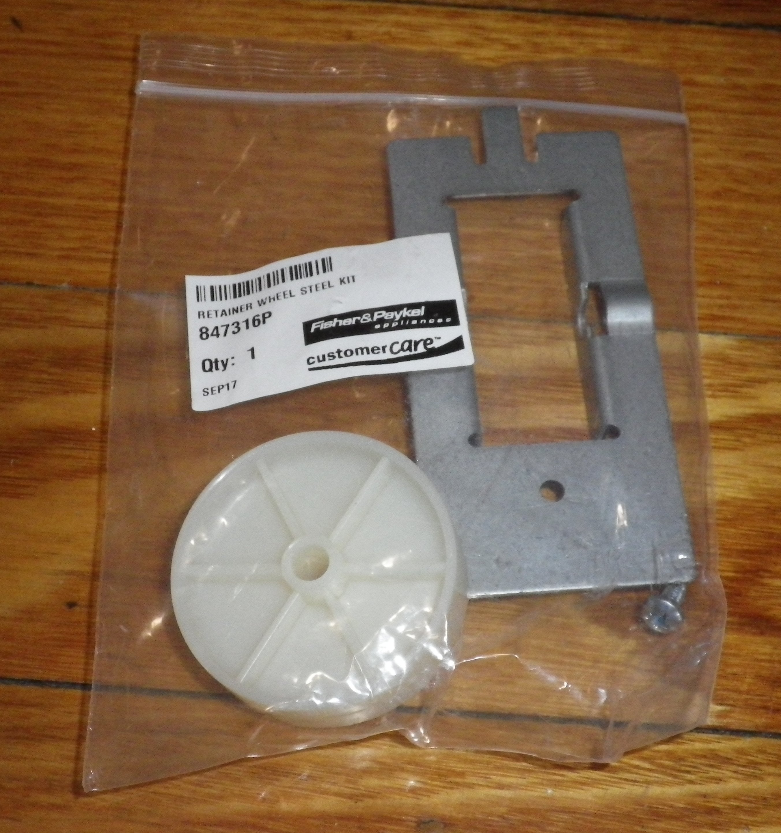 Fisher & Paykel Rear Fridge Roller Wheel and Bracket Set - Part # FP847316P
