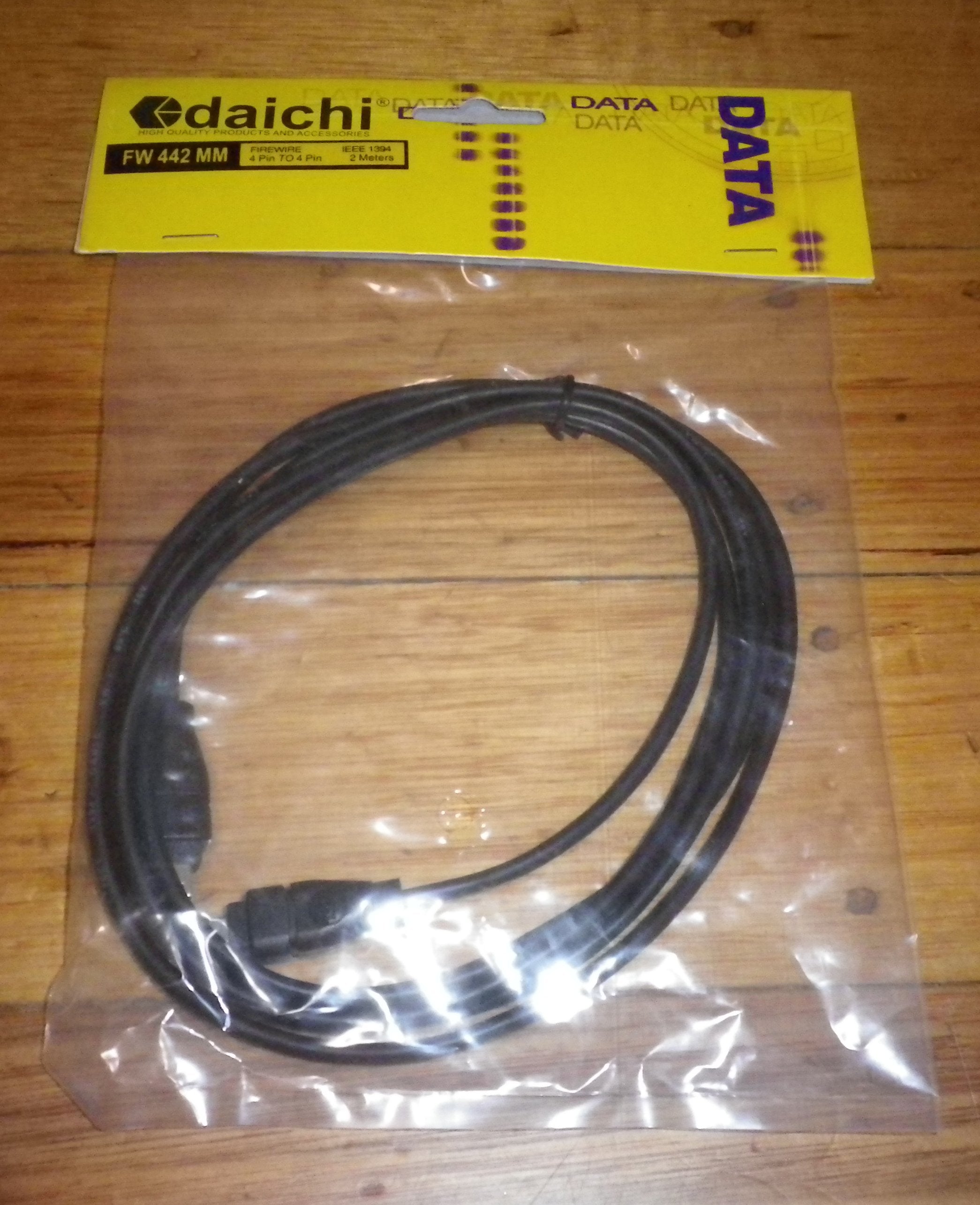 2-Meter Firewire 4P Male-to-Male Computer Cable - Part # FW442MM