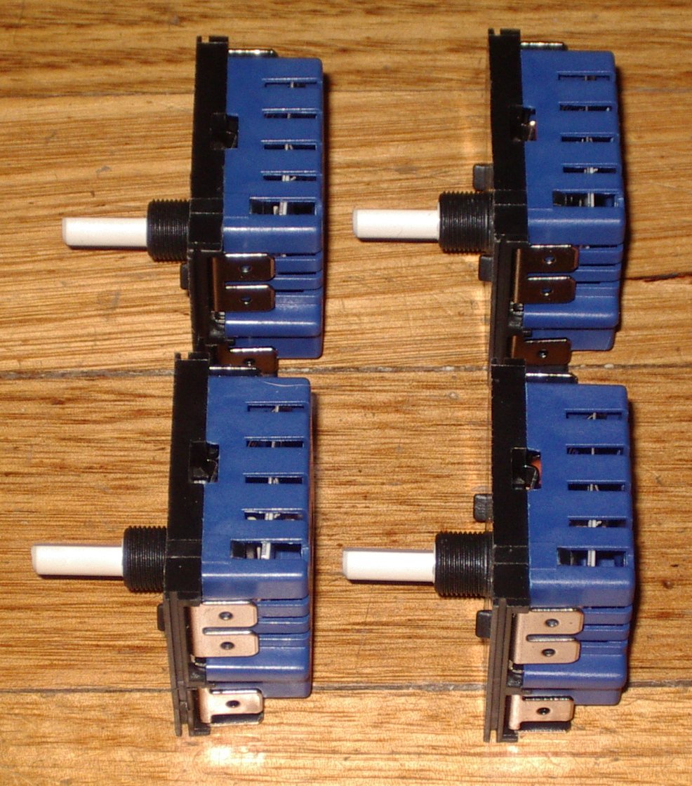 Quantity of 4 Chef, Simpson, Westinghouse MP101 - EAC Simmerstat Controls for Hotplates - Part Number SM - 101